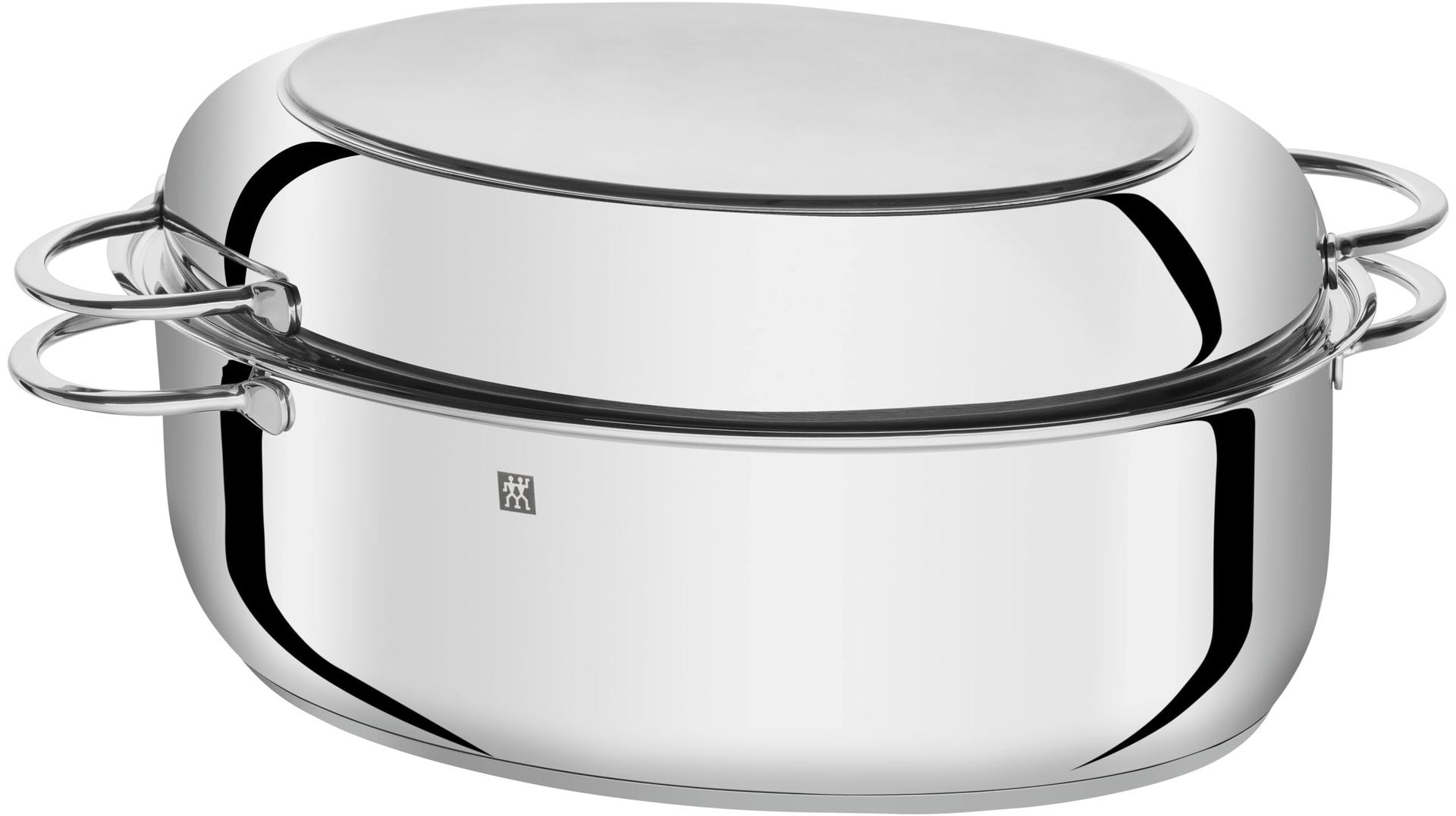 ZWILLING Plus ahjuvorm kaanega, induktsioonisobiv, roostevaba teras, 8,5 liitrit, hõbedane, 38 cm