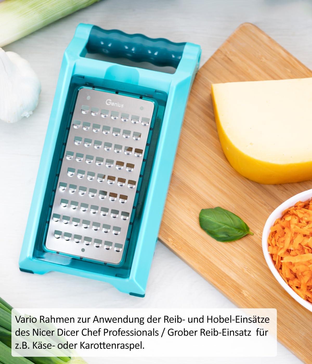 Nicer Dicer Chef Professional Köögiviljalõikur 23-osaline – manuaalne viilutaja 5,2L mahutiga, säilituskaanega, spiraalsed lõiketerad, tomatilõikur, julienne viilutaja ja salatilõikur koos retseptiraamatuga – pilt 6