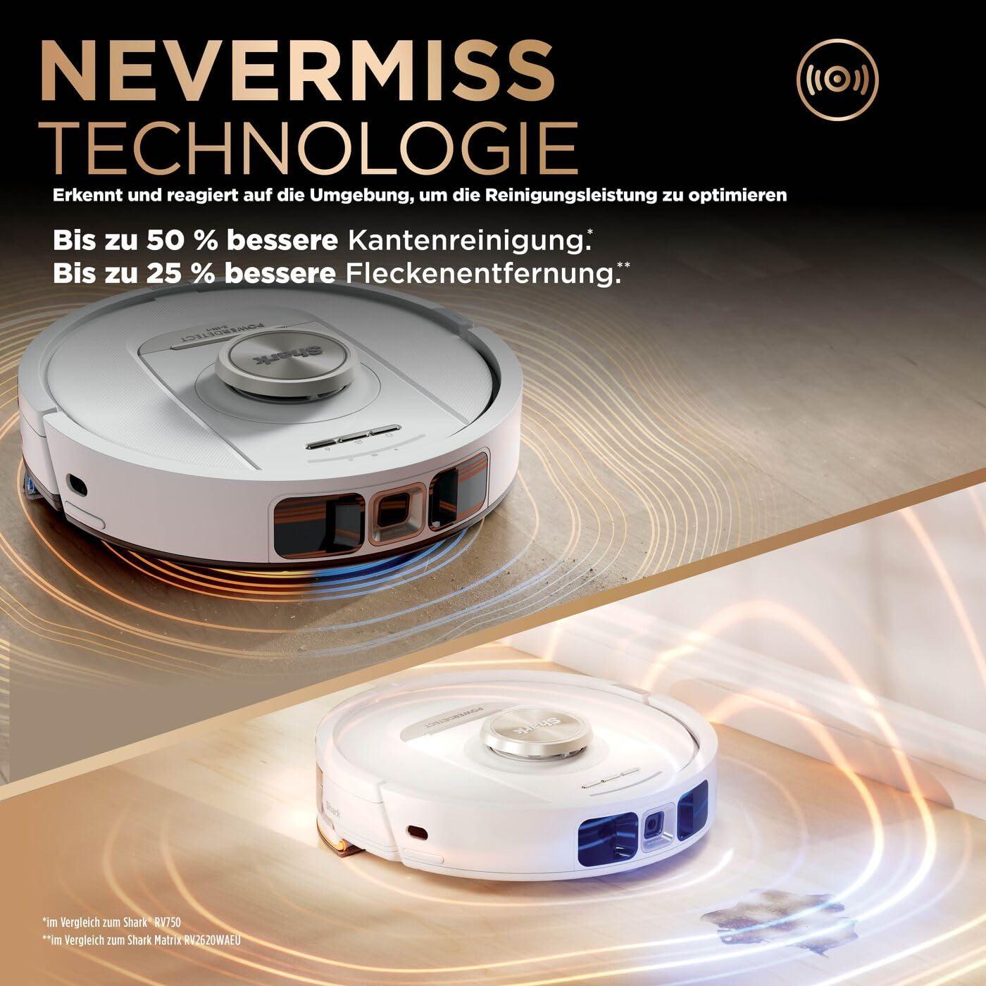 Shark PowerDetect 2-in-1 Tolmu- ja Pühkimisrobot, NeverTouch Pro 60 Päeva, Ise-Tühjendamine, Vee Täitmine ja Puhastus, 3D- & LiDAR-Navigatsioon, NeverStuck Takistuste Vältimine, Valge, AV2800ZEEUWH – pakend ja tarvikud