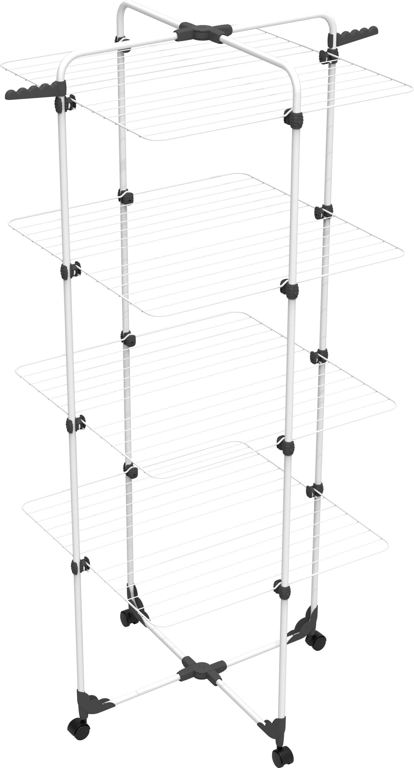 Vileda Modular 4 | 4-korruseline pesukuivatusrest | Modulaarne liigendus | Lihtne liigutada | Sobib sise- ja välistingimustesse | Kokkupandav
