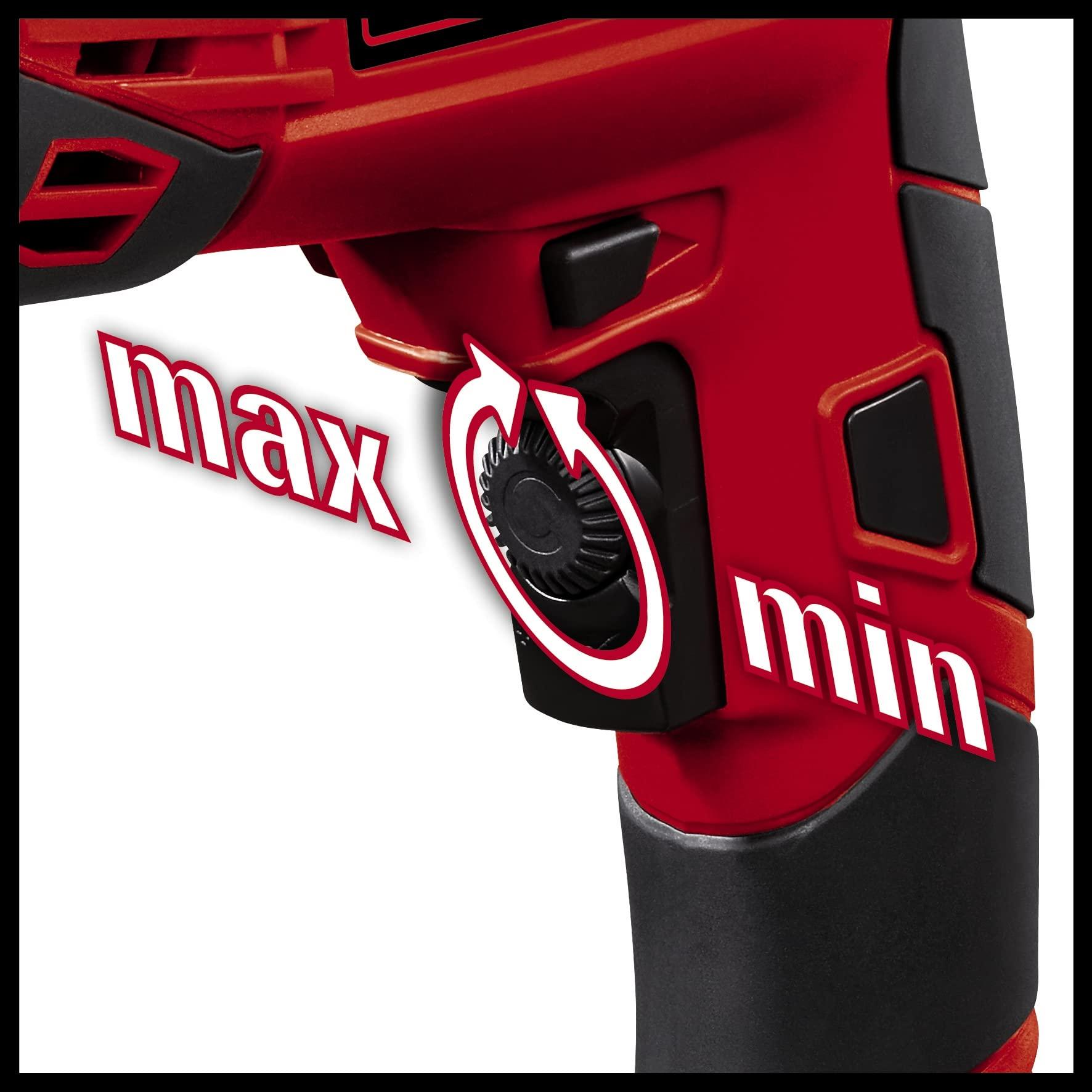 Einhell löökpuurmasina komplekt TC-ID 1000 E Kit +64 (1010 W, muudetav pöörlemiskiirus, 13 mm kiirkinnituspadrun, löögisagedus 48 000 min-1, sisaldab 64-osalist tarvikukomplekti ja kohvrit) – lisavaade
