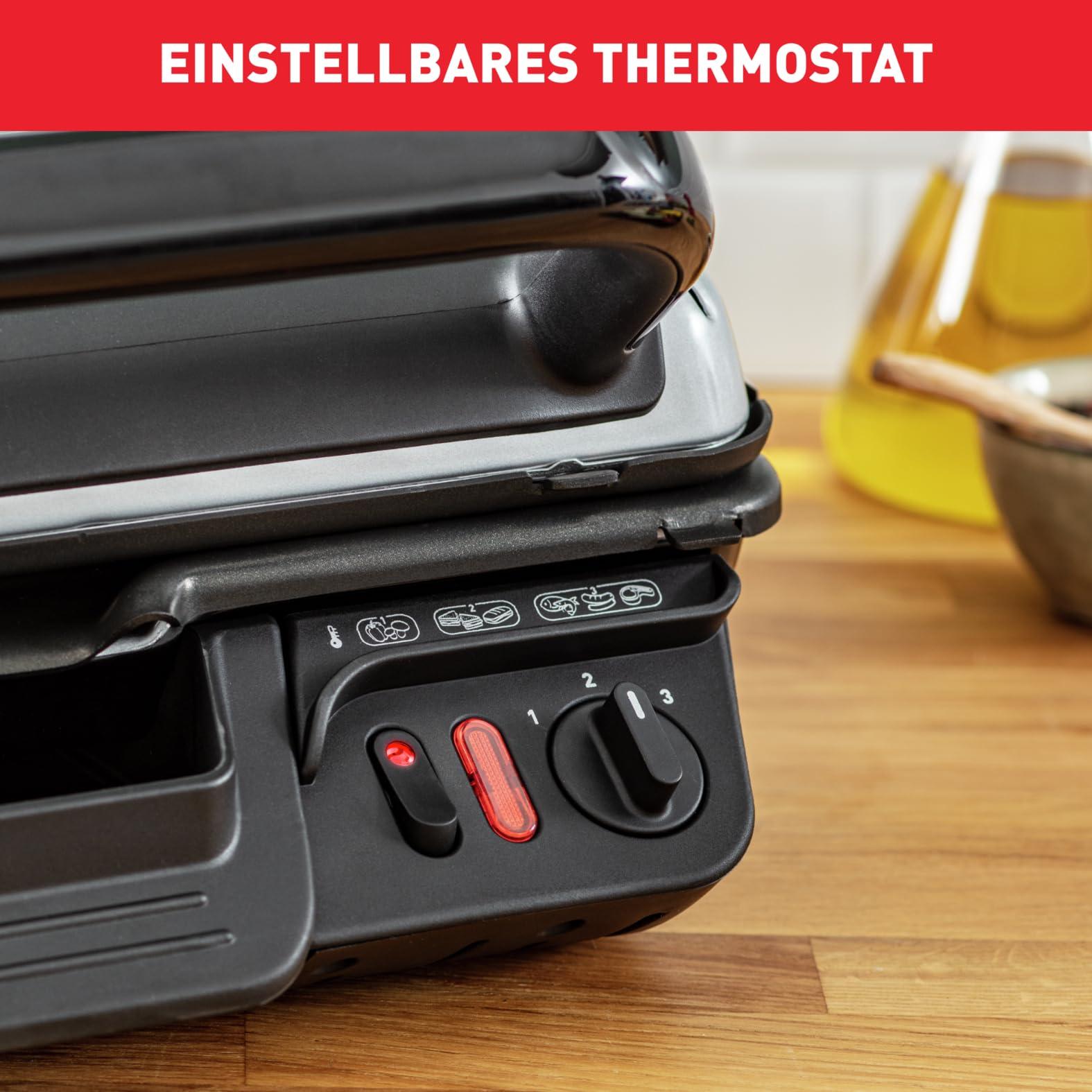 Tefal Kontaktgrill 2in1 GC3050 | Paninigrill | Avatav lauale BBQ grill | Reguleeritav termostaat | Kleepumiskindel kate | 2000W | 38,3x21x38,8cm – pakend ja tarvikud