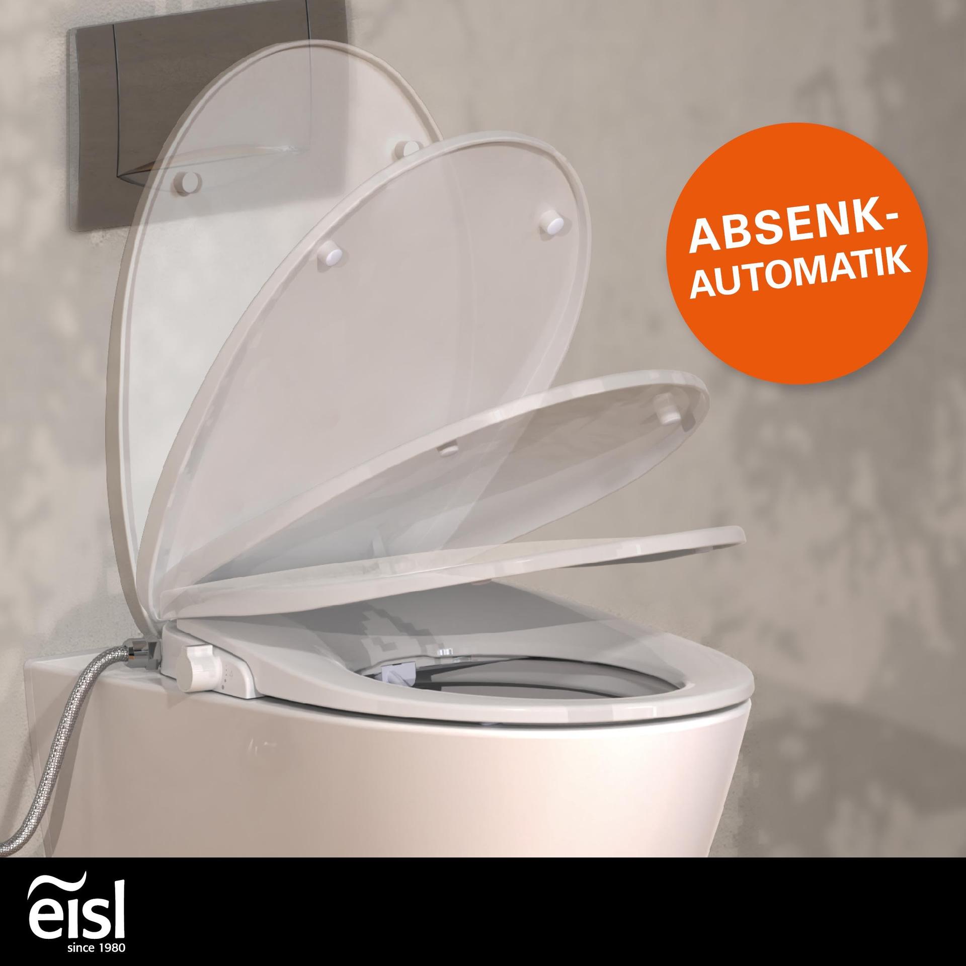EISL Dušš-WC istmekate (ei vaja elektriühendust dušifunktsiooniks), tualetipoti iste bidee funktsiooniga, põhja dušš ja pehmelt sulguv mehhanism (sh ühenduskomplekt), valge – pilt 6
