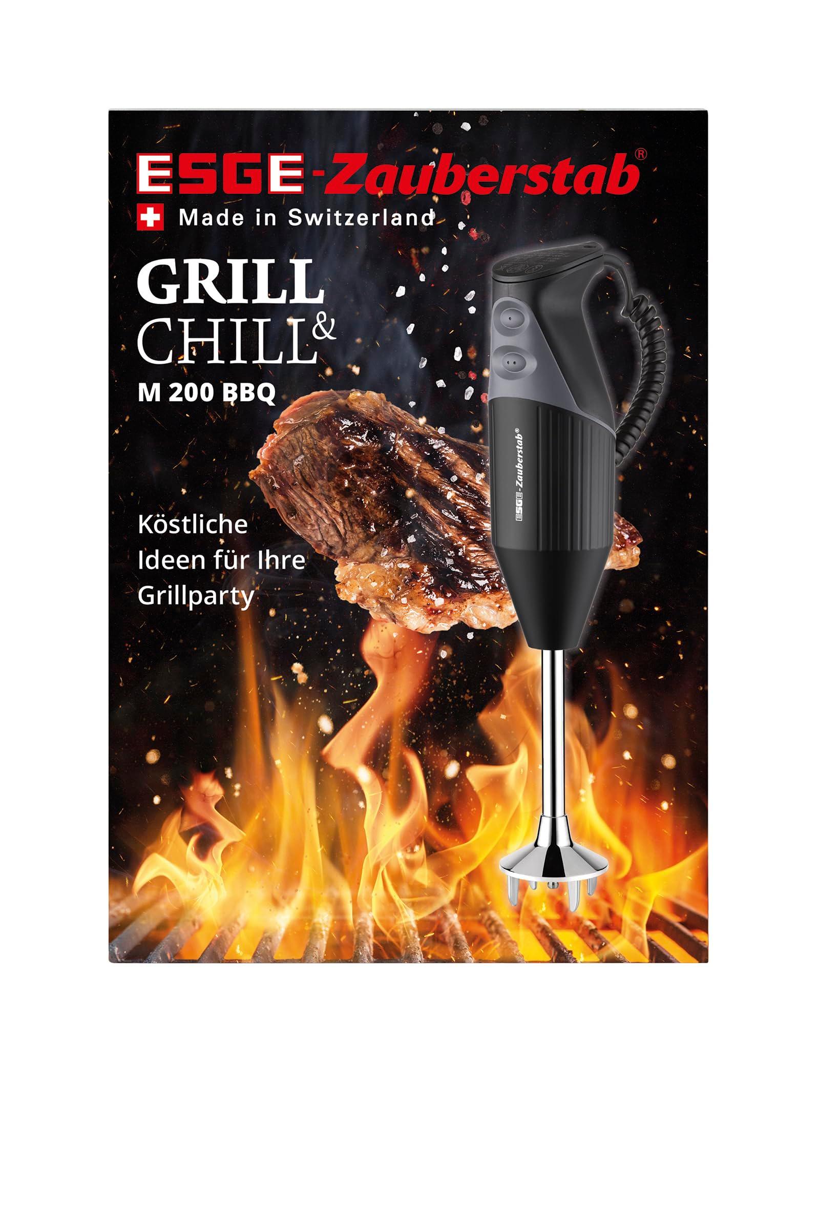 ESGE Zauberstab M 200 BBQ 98215 saumikser must, käsimikser, professionaalne, kuni 17 000 p/min, 200 W, ergonoomiline käepide, kaksiklüliti, kinnituskeskkond, AC-mootor – pilt 9