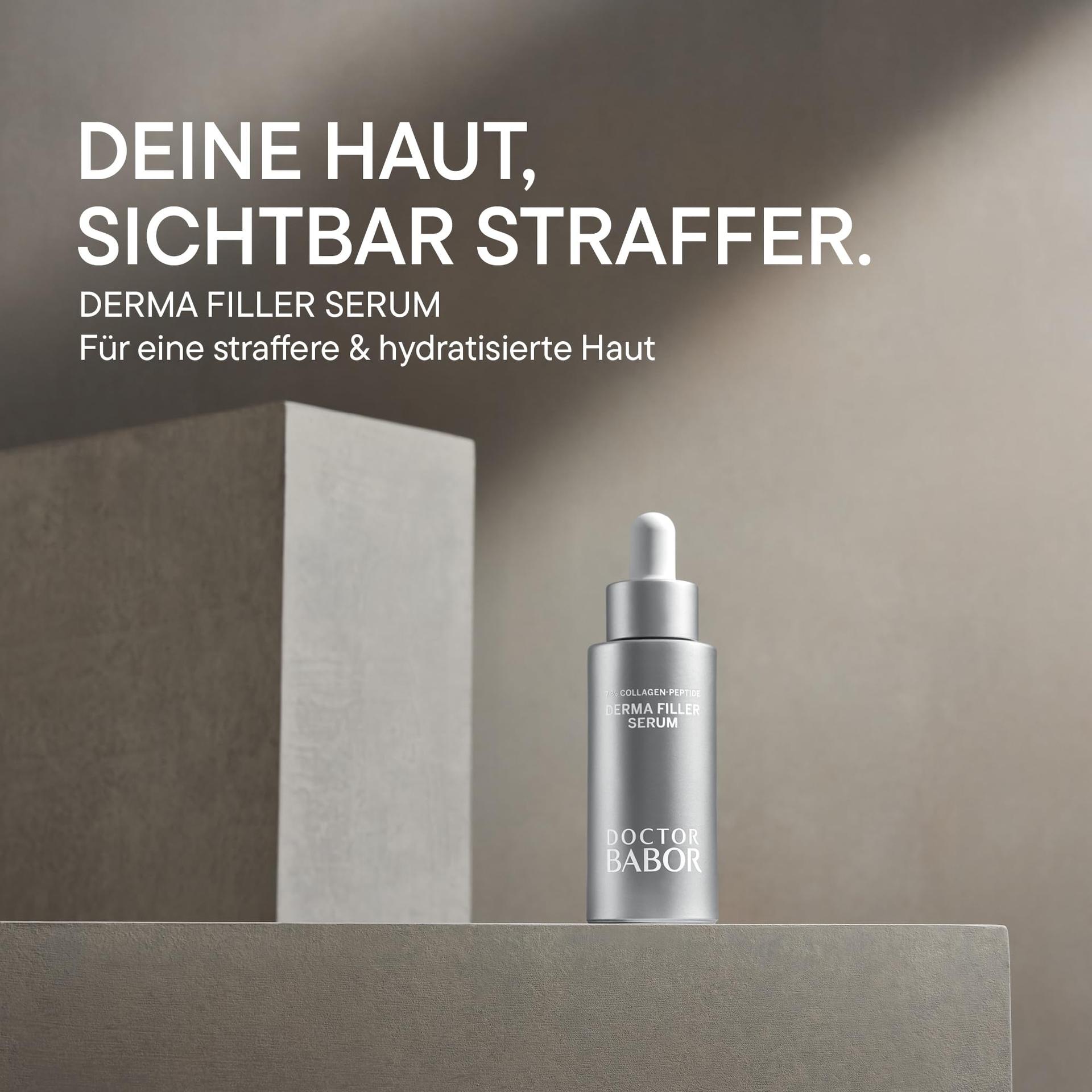 DOCTOR BABOR Derma Filler Seerum | Tõhus näohooldus 7% kollageeni peptiididega nähtavaks kortsude vähendamiseks | Pinguldav ja silendav vananemisvastane seerum | Vegan | 30 ml – detailne vaade