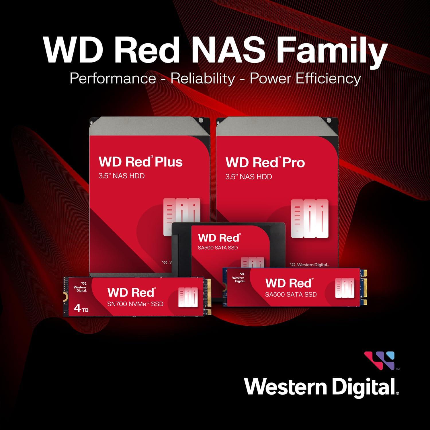 WD Red Plus 2TB NAS 3.5″ Sisemine Kõvaketas – 5400 RPM, SATA 6Gb/s, CMR, 64MB Vahemälu – pilt 7