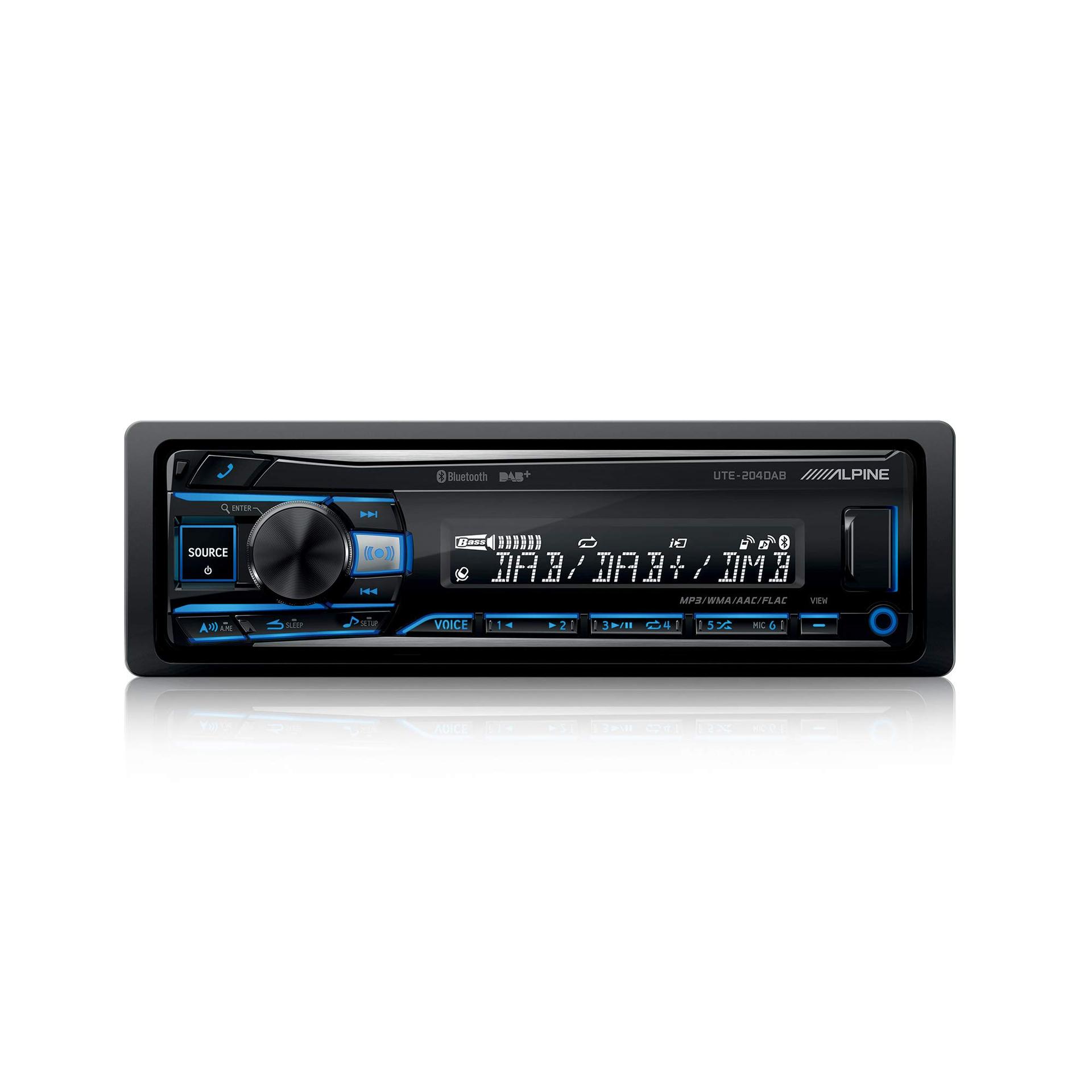 UTE-204DAB – Digitaalraadio DAB+ ja Bluetoothiga, Must (RGB-taustvalgus) – pakend ja tarvikud