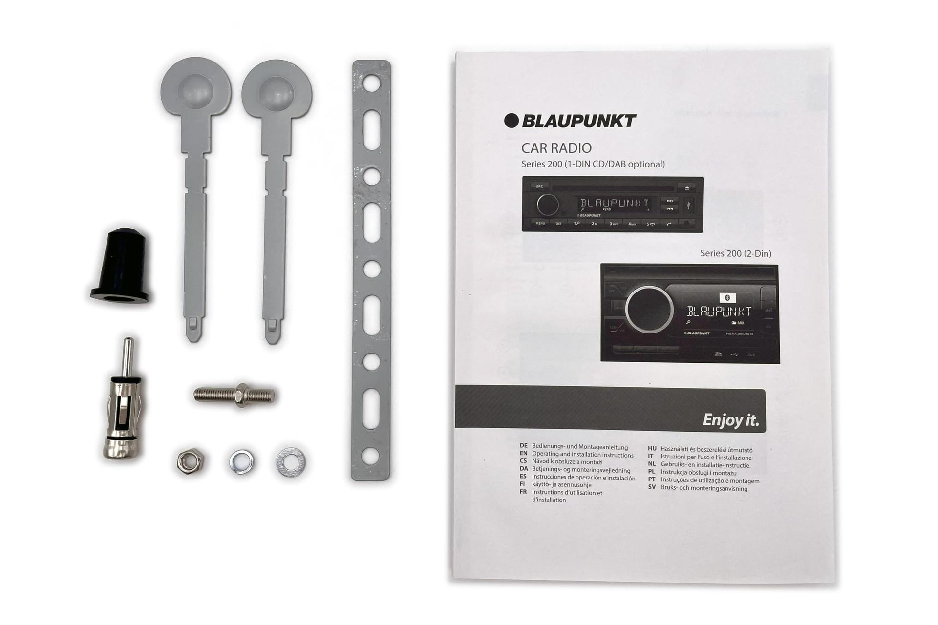 Blaupunkt Milano 200 BT, must, 1-DIN autostereo – pilt 6