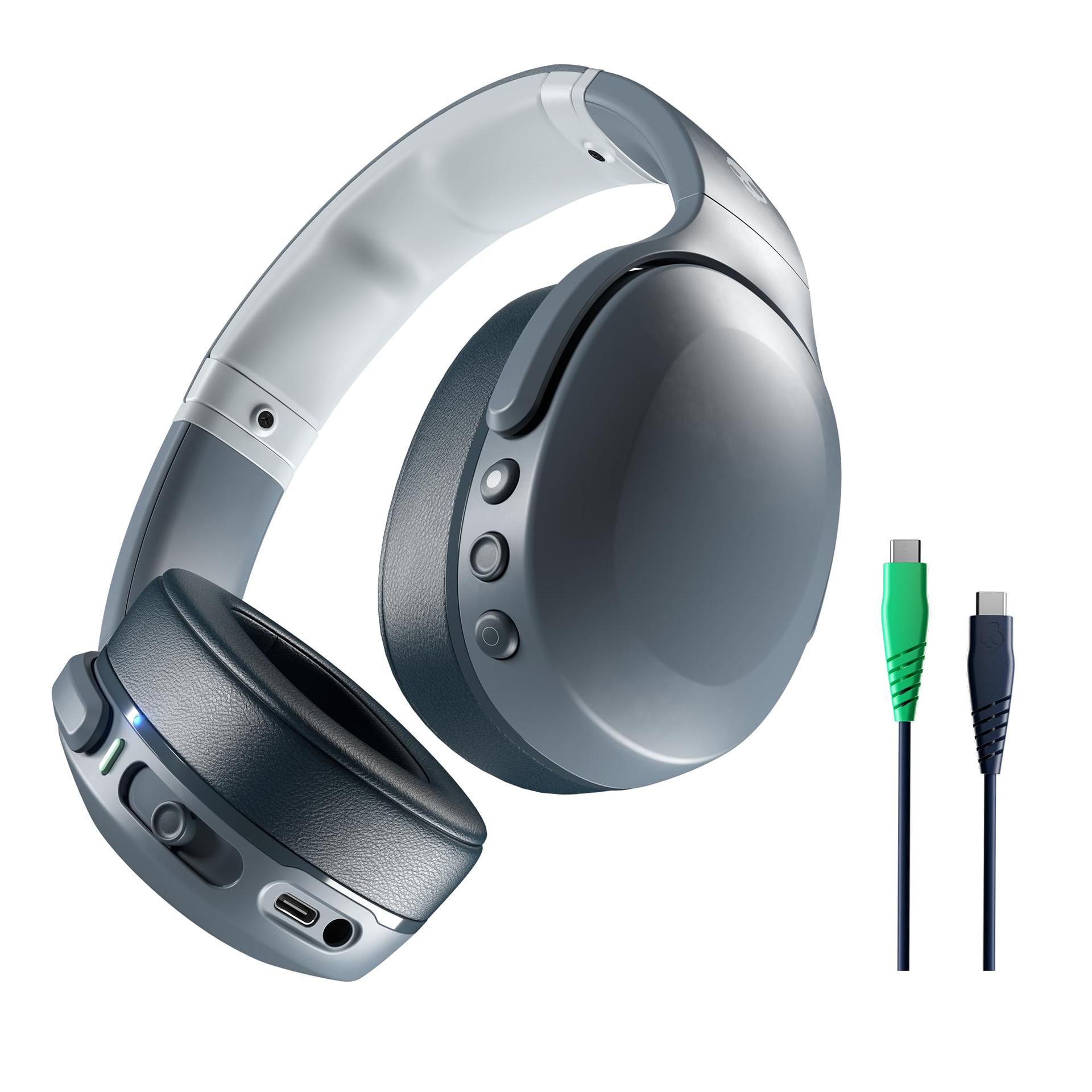 Skullcandy Crusher Evo juhtmevabad üle kõrva käivad kõrvaklapid sensoorsete bassidega, 40 tunni aku, mikrofon, ühilduvus iPhone, Android ja Bluetooth-seadmetega – Hall
