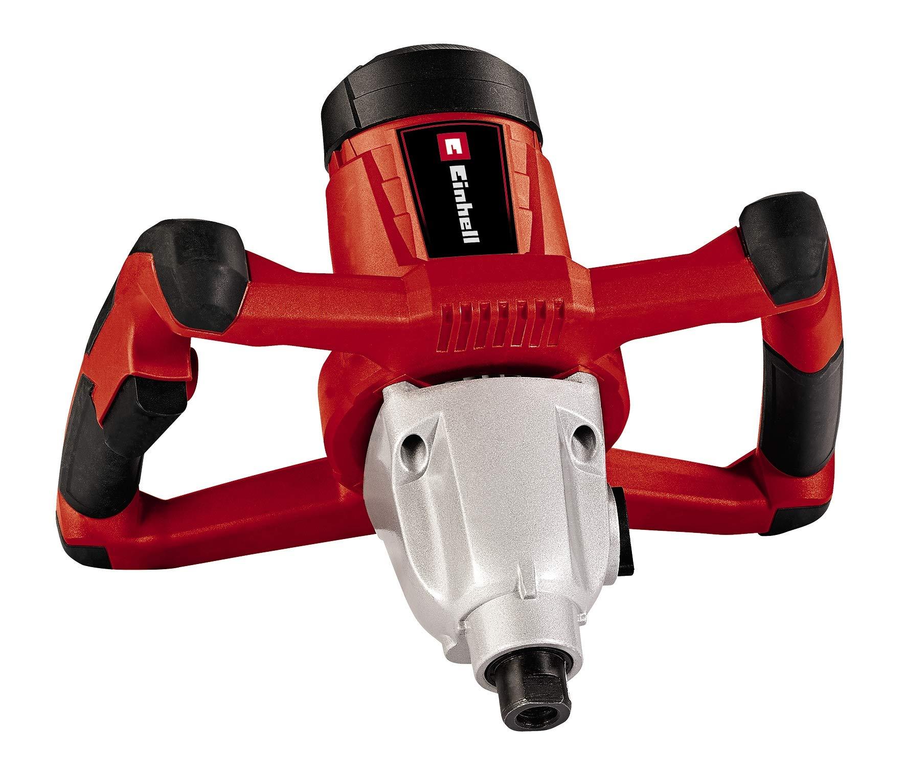 Einhell värvi- ja mördi segisti TE-MX 1600-2 CE (2-käiguline käigukast, max. 750 p/min, muudetav kiirus, sisaldab 133 mm segamisvisplit ja mutrivõtit) – kasutusnäide