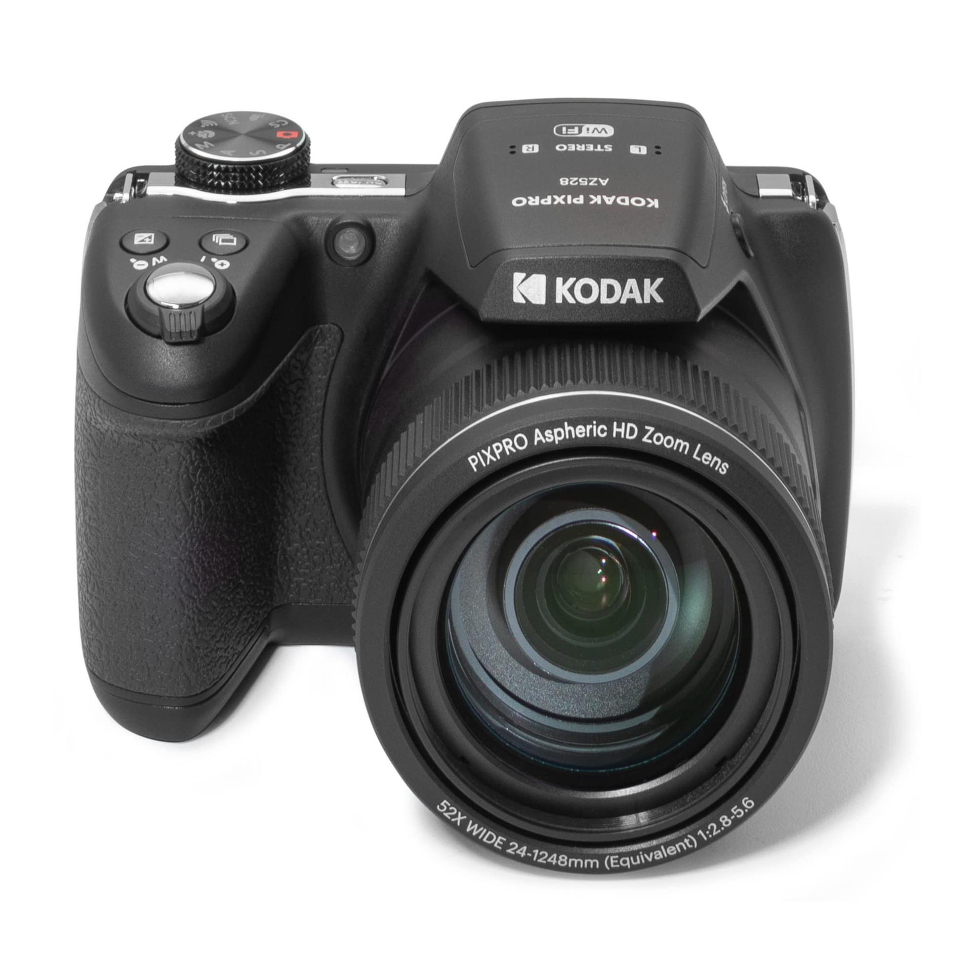 KODAK Pixpro AZ528 – Digitaalne bridge-kaamera, 16 MP, 52x optiline suum, optiline pildistabilisaator, 3-tolline LCD-ekraan, Full HD 1080p video, liitiumioonaku – Must – lisavaade