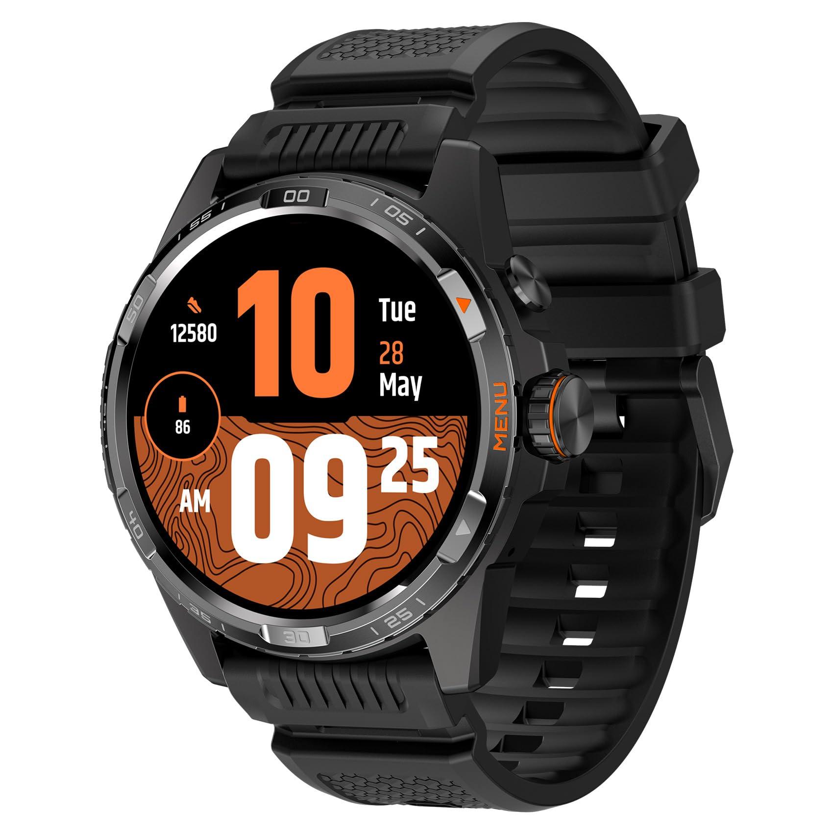 TicWatch Atlas nutikell meestele – Android Wear OS, 90-tunnine aku, 110+ treeningrežiimi, Heat Map, kukkumisandur, tervise jälgimine, 5ATM veekindlus, sisseehitatud GPS ja kompass – ainult Androidi jaoks