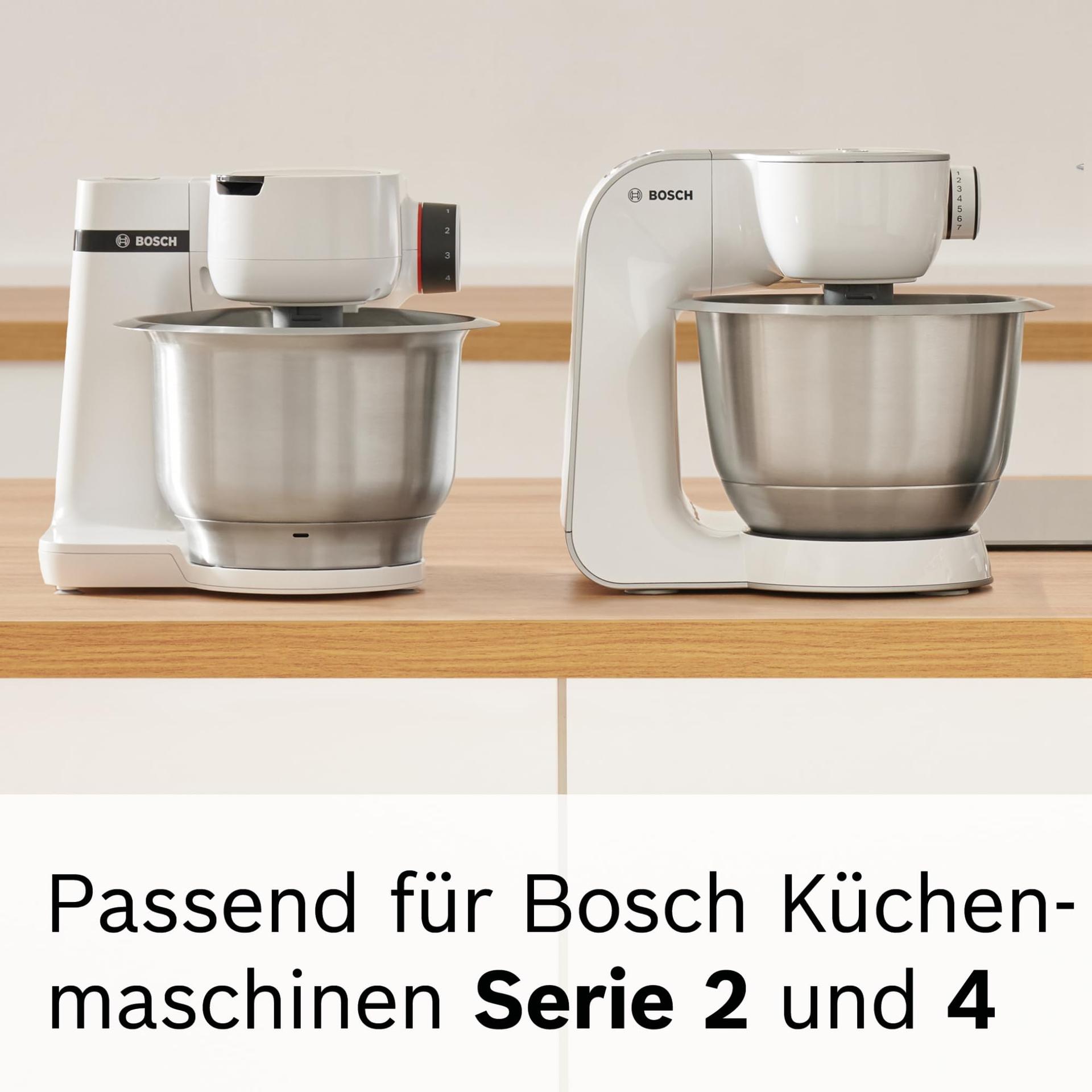 Bosch Würfelschneider MUZ5CC2 – Kiire ja ühtlane tükeldamine, 2 erinevat kuubikusuurust, nõudepesumasinas pestav, sobib Bosch Serie 4 köögikombainidele – lisavaade