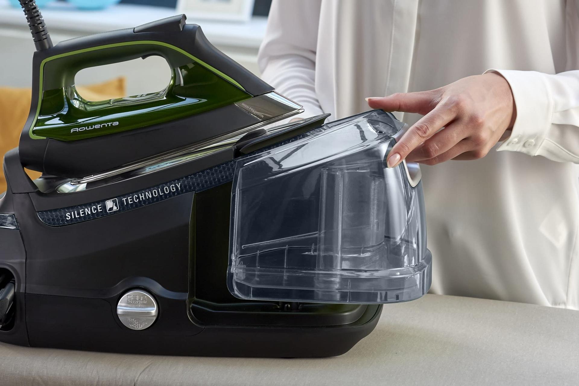Rowenta DG9248F0 Silence Steam Pro aurutriikimissüsteem, 2800 W, 1.3 liitrit, Must/Roheline – pilt 7
