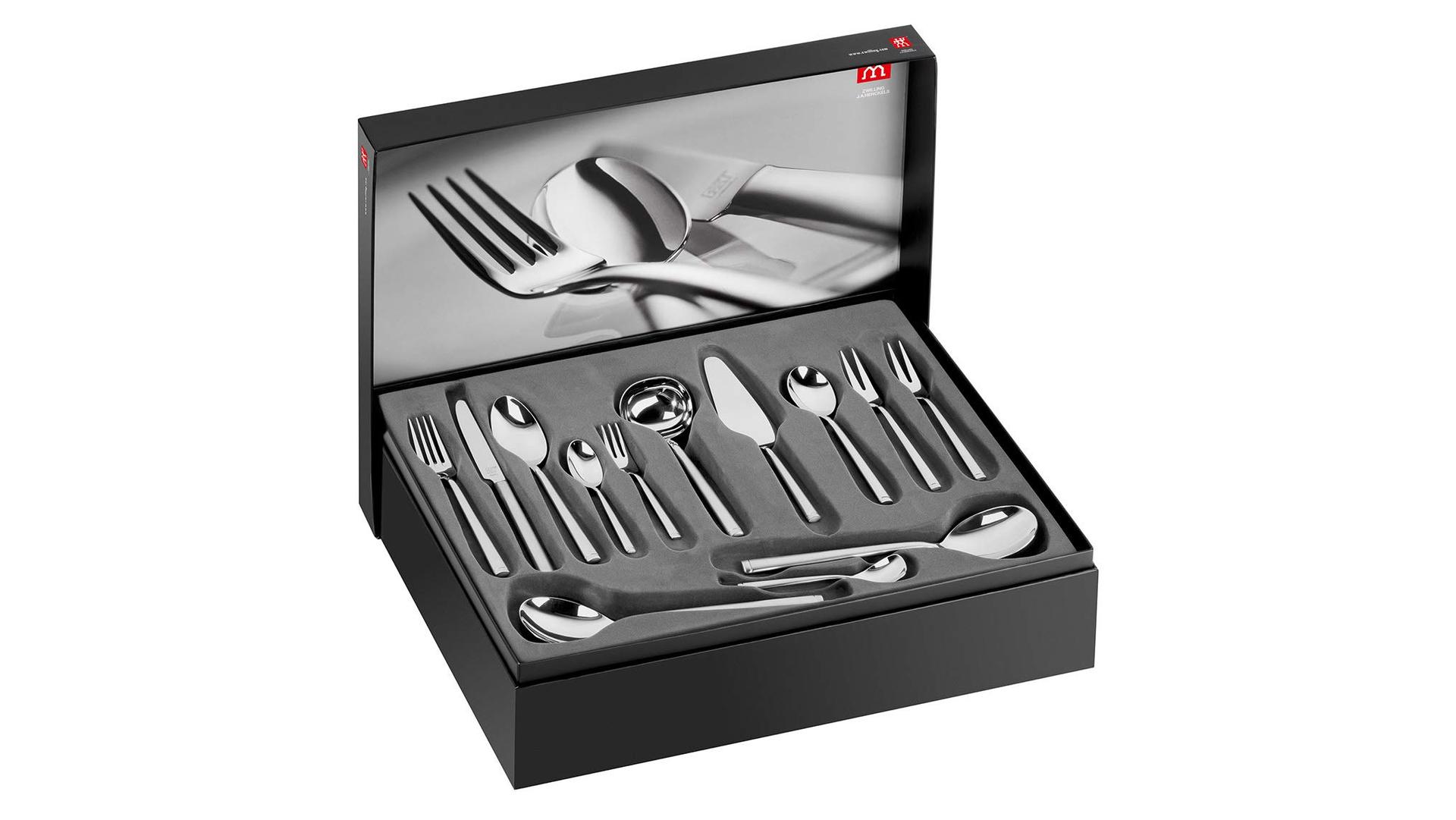 ZWILLING Senses söögiriistade komplekt, 68-osaline, 12 inimesele, 18/10 roostevaba teras, kvaliteetne tera teras, matt, hõbedane