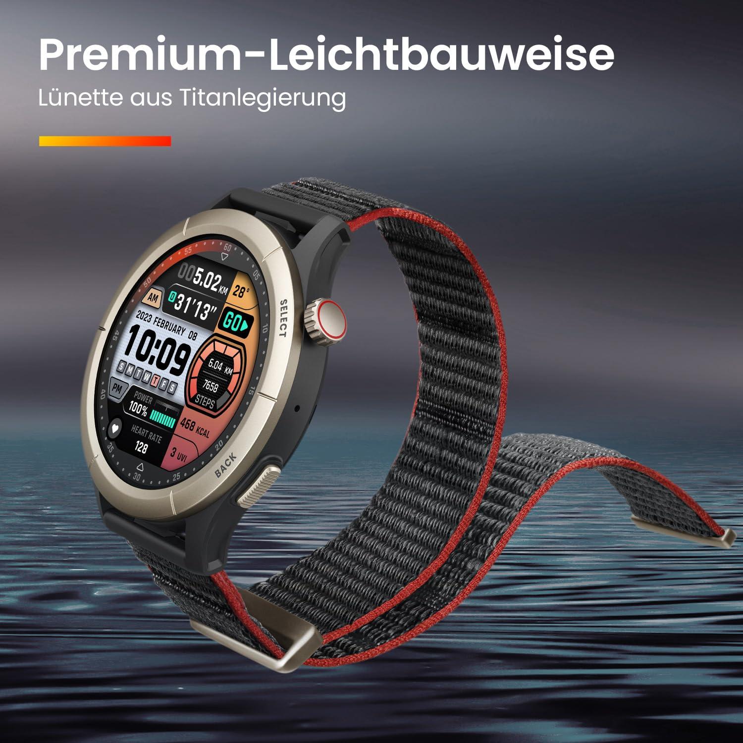 Amazfit Cheetah Pro 47mm jooksu-nutikell kahe sagedusriba GPS-i, rajanavigatsiooni ja võrguühenduseta kaartidega, treeningmalli, pulsimõõtja ning sisseehitatud Alexa ja 14-päevase akukestvusega – pilt 6