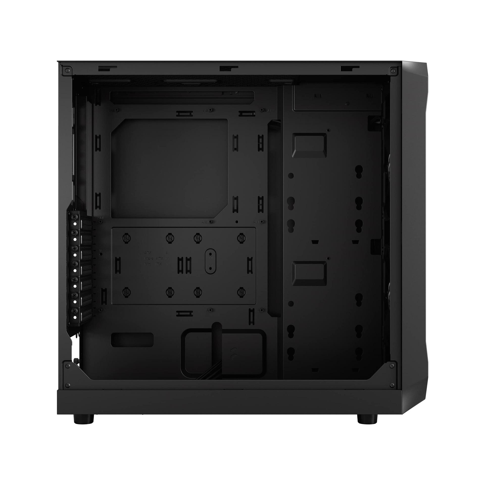 Fractal Design Focus 2 Must Solid – Võrgustatud Esipaneel – Kaks 140 mm Aspect Ventilaatorit – ATX Mängurikorpus – pilt 9