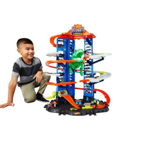 Hot Wheels GJL14 megagaraaž T-Rexiga, 2 autot, ruumi üle 100 auto, kõrgus 90 cm, pilt 2