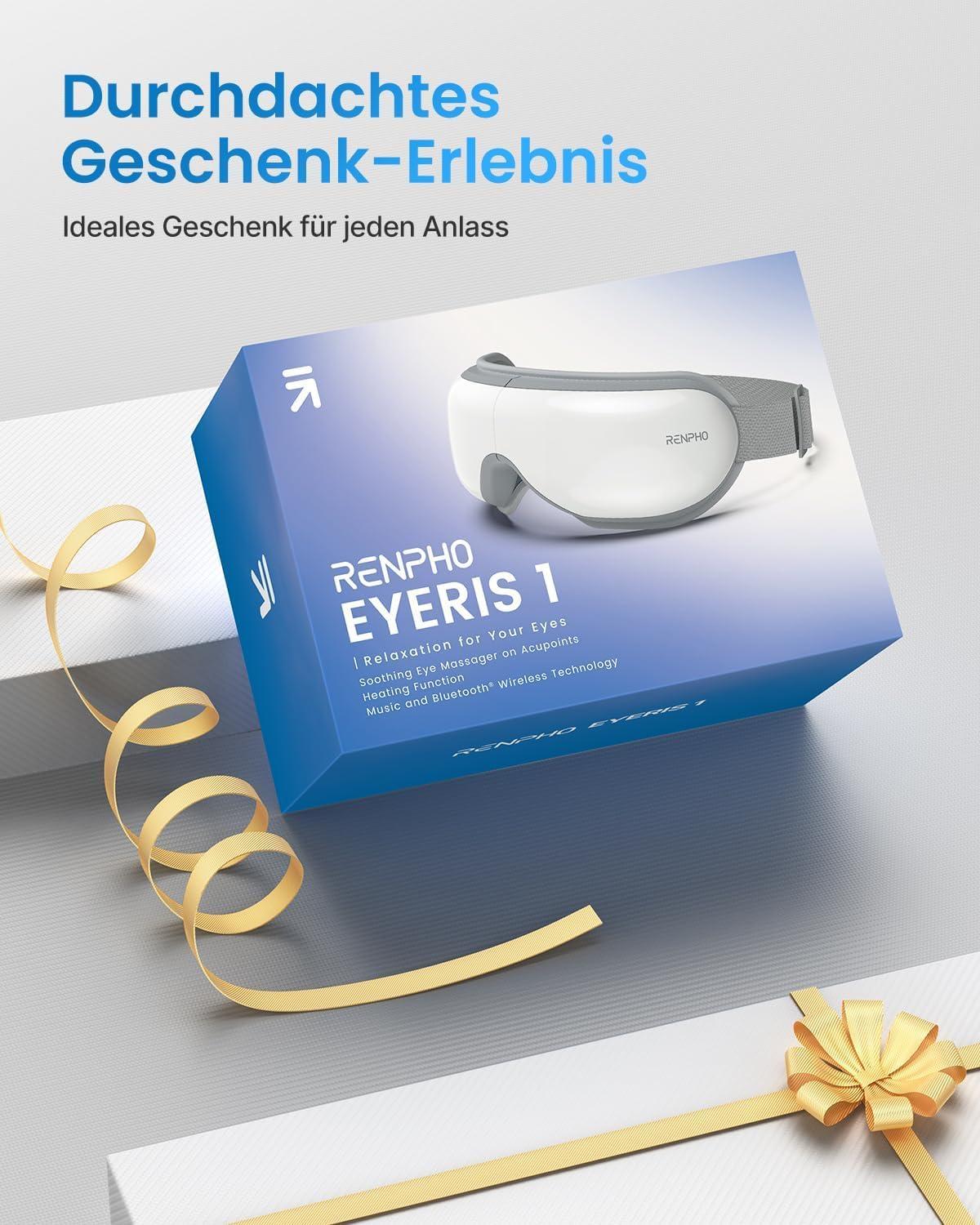 RENPHO Eyeris 1 – Silmamasseerija soojenduse, vibratsiooni ja Bluetooth-muusikaga – pilt 7