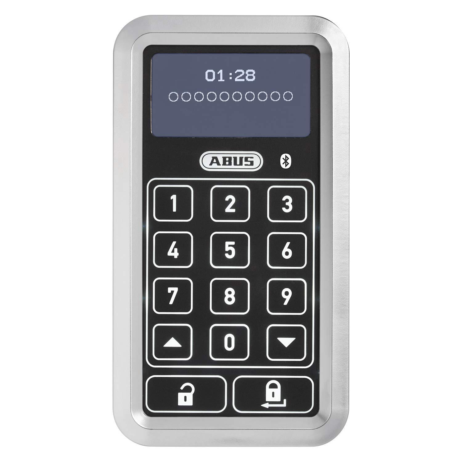 ABUS HomeTec Pro Bluetooth-klaviatuur CFT3100 – Koodiklaviatuur ukse avamiseks – Sobib HomeTec Pro Bluetooth-lukule CFA3100 – Hõbedane