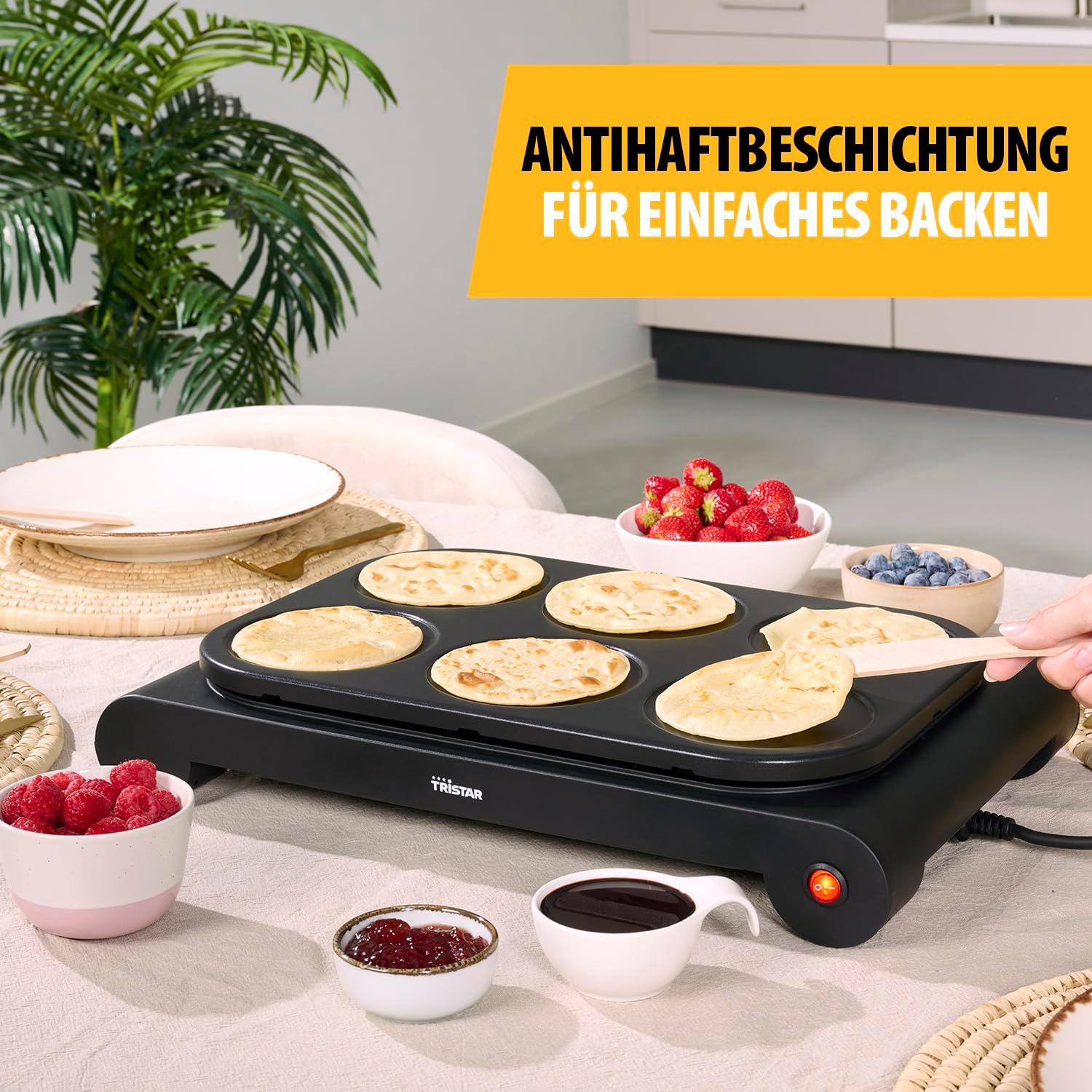 Tristar BP-2827 Party-Wok-Set – Kasutatav ka crêpe’- ja praepannina, 1000 W, must – lisavaade