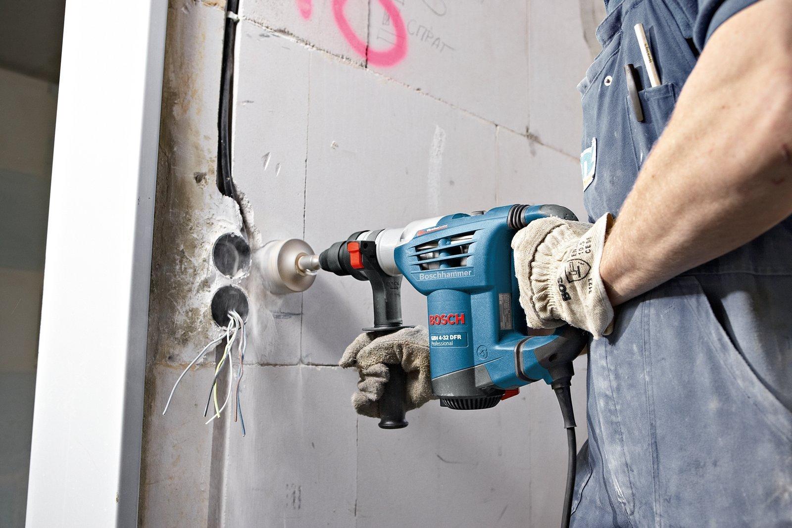 Bosch Professional puurvasar GBH 4-32 DFR (SDS-plus vahetatav padrun, lisakäepide, 13mm kiirpadrun, tööriistakohver) – lisavaade
