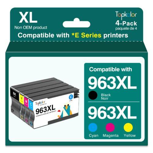 Topkolor 963XL Ühilduvad HP 963 XL tindikassetid HP OfficeJet Pro 9012e 9022e 9010e 9015e 9014e 9010 9012 9020 9014 9018 9019 9022 9020e 9025e 9016e printeritele (Must