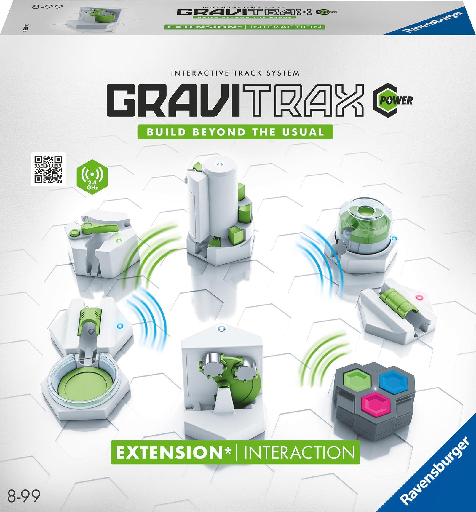 Ravensburger GraviTrax Power laiendus Interaction – Elektrooniline tarvik kuulirajale lastele alates 8. eluaastast. Ühildub kõigi GraviTrax toodete ja seeriatega