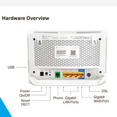 TP-Link VX231v Wi-Fi 6 VDSL Modemi ja Ruuter