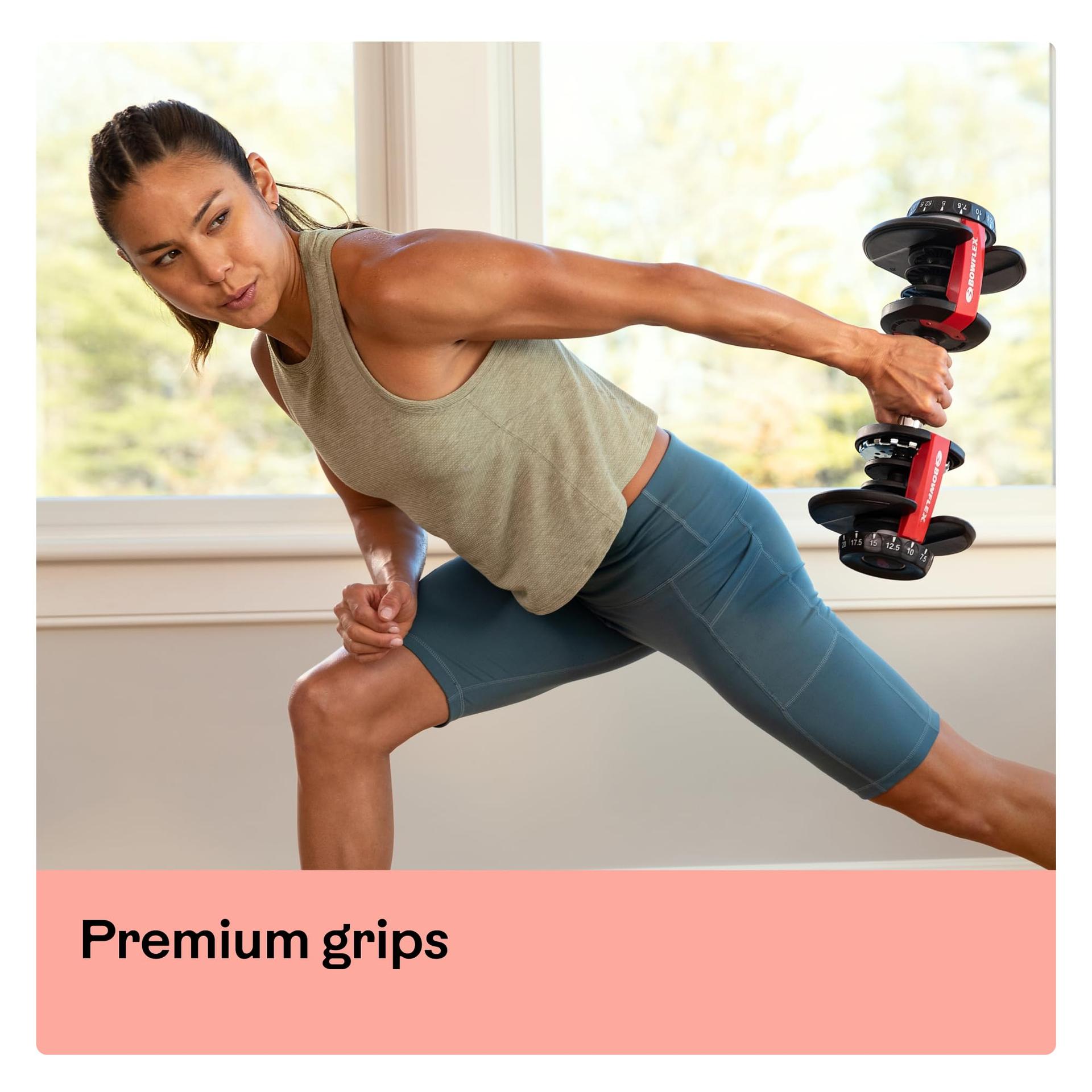 Bowflex Unisex Täiskasvanute SelectTech 552i Hantel, Must/Punane, Üks suurus EU – pilt 8