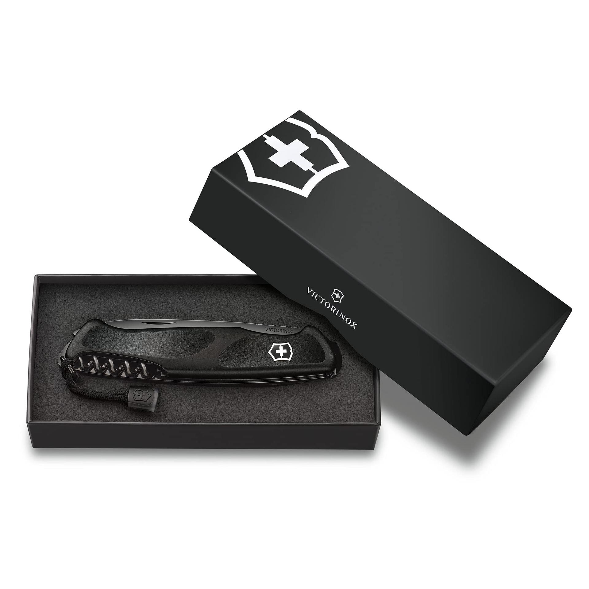 Victorinox Šveitsi Taskunuga Ranger 55 Onyx Black, Multitööriist, 13 Funktsiooni, Lukustuv Tera, Must – pilt 6
