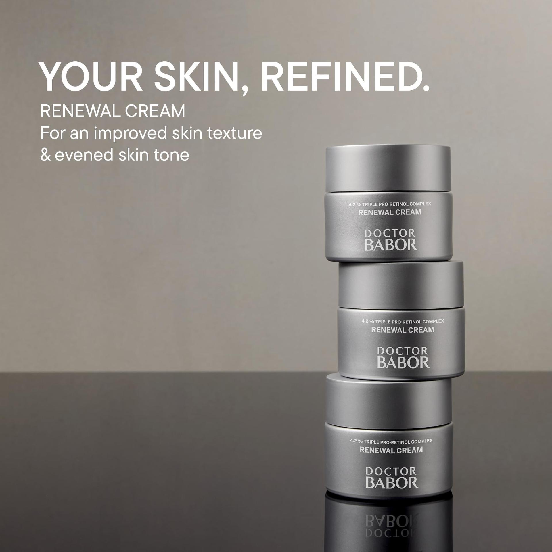 DOCTOR BABOR Renewal Cream | Taastav vananemisvastane ja pigmentatsioonivastane näokreem Pro-Retinool kompleksiga | Särava ja noorusliku naha jaoks | Täiustab naha tekstuuri | Vegan | 50ml – detailne vaade