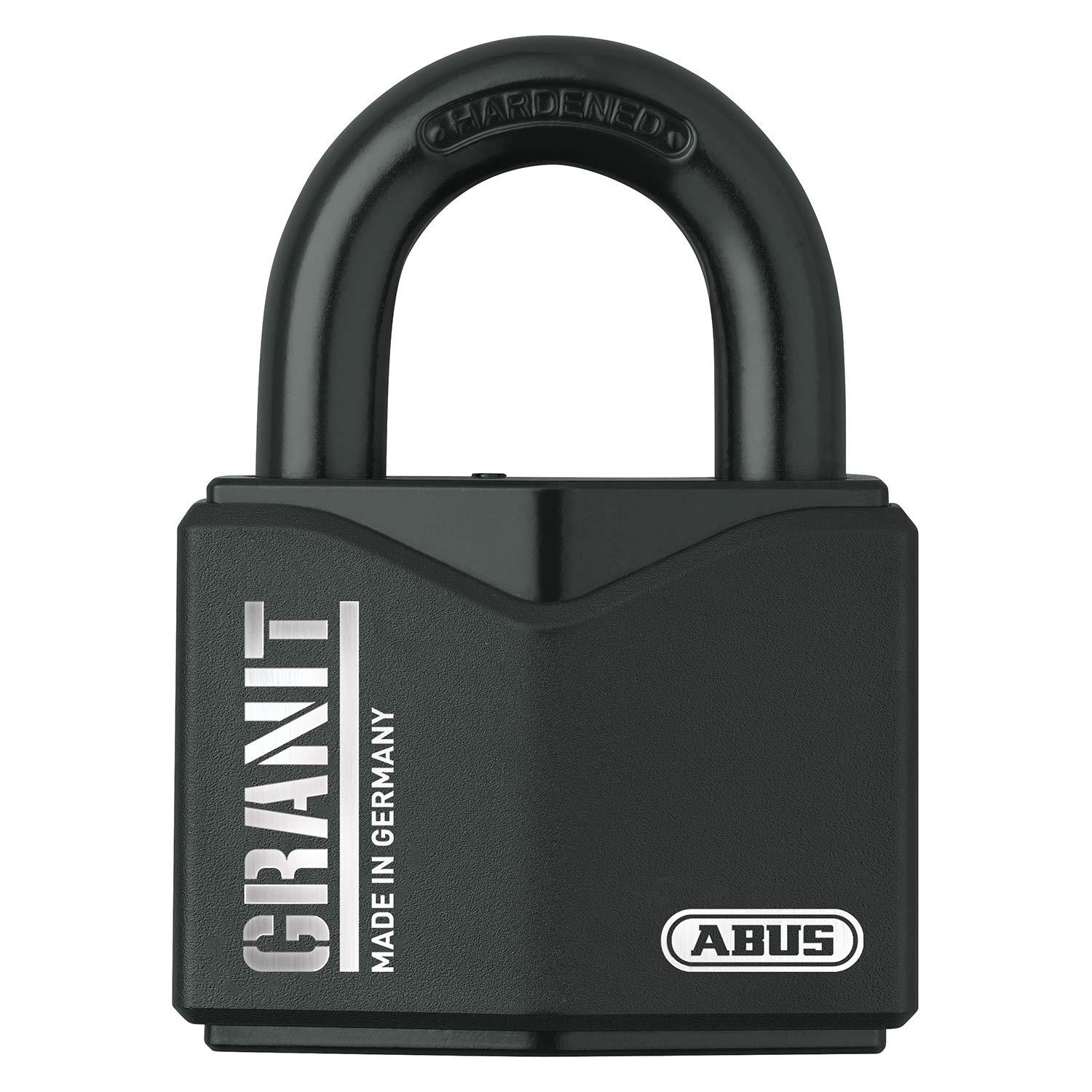 ABUS Granit tabalukk 37/55 välitingimustesse – karastatud eriterasest – LED-valgusega võti – ABUS-Plus ketassilinder – ABUS turvataset 10 – must