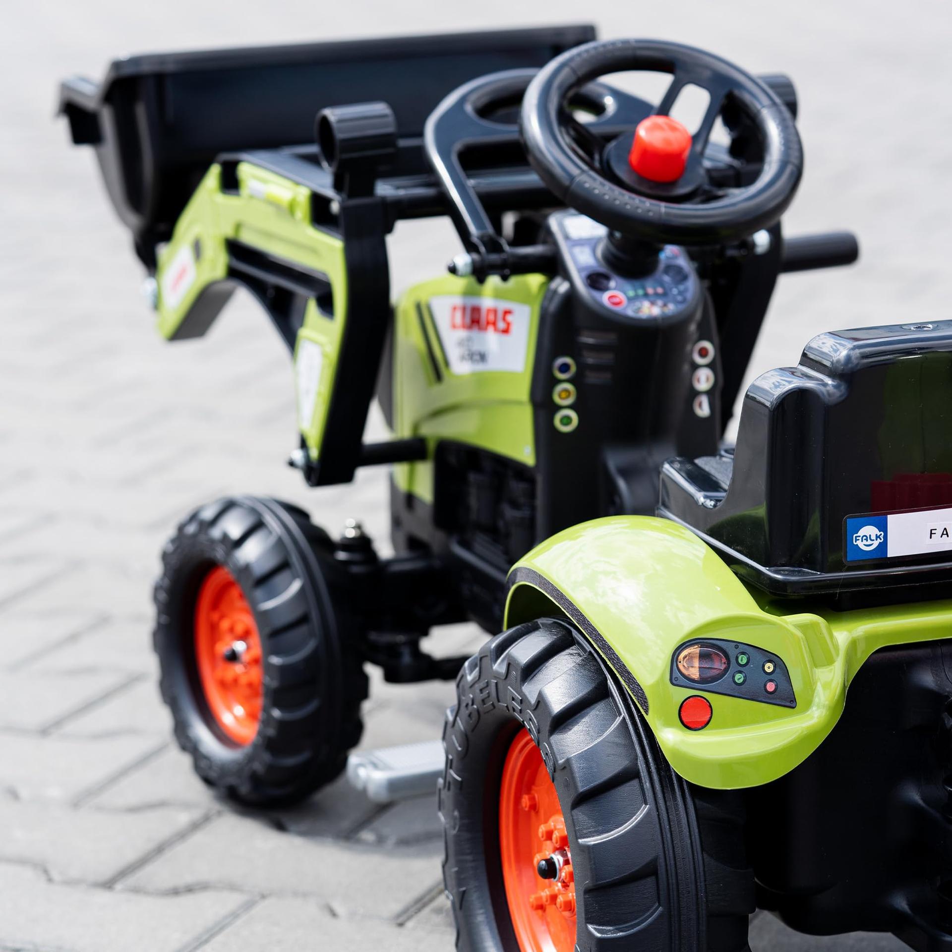 Falk – 2040N – Õuemänguasi – Baggerlader Claas Arion 410 + Haagis + Kopp – pilt 7
