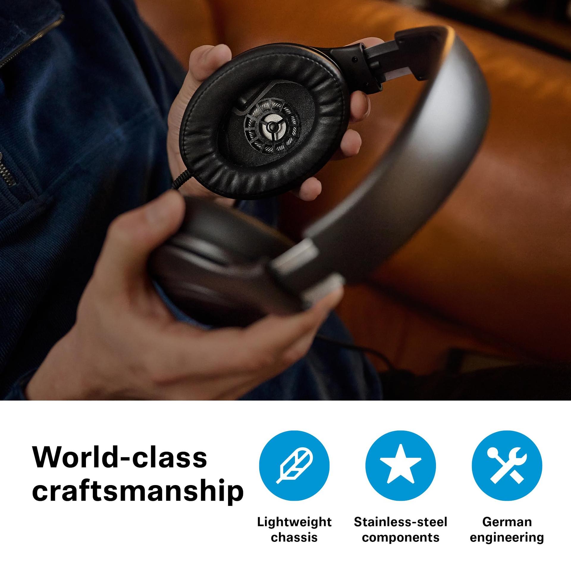 Sennheiser HD 620S suletud peakomplekt – audiofiilne stereoheli ruumilise kogemusega ja optimeeritud ümbritseva heliga – juhtmega, must – lisavaade