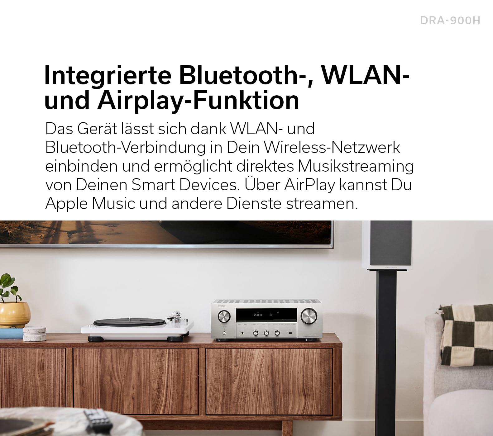 Denon DRA-900H 2.2-kanaliline 145W 8K AV-võimendi HEOS-iga – Hõbedane – pilt 7