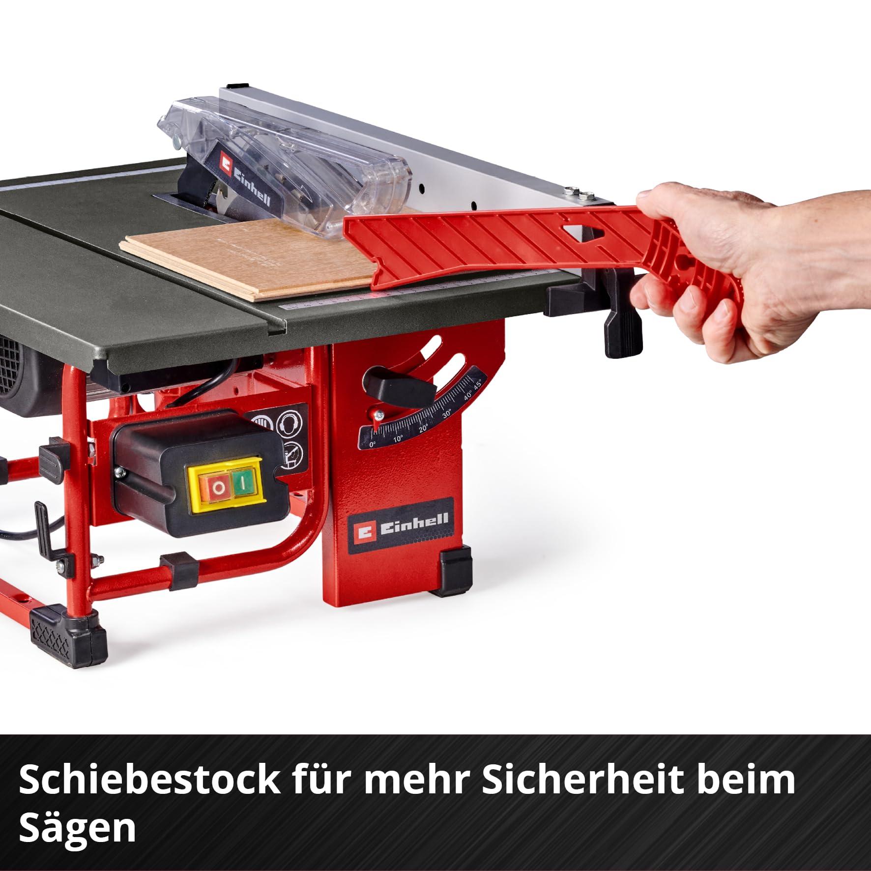Einhell lauatikksaag TC-TS 8 I (800 W, 45 mm lõike kõrgus, Ø 200 mm saeleht, nurga- ja paralleeljuhik, tolmuimeja ühendus, sisaldab HW/TCT-saelehte) – kasutusnäide