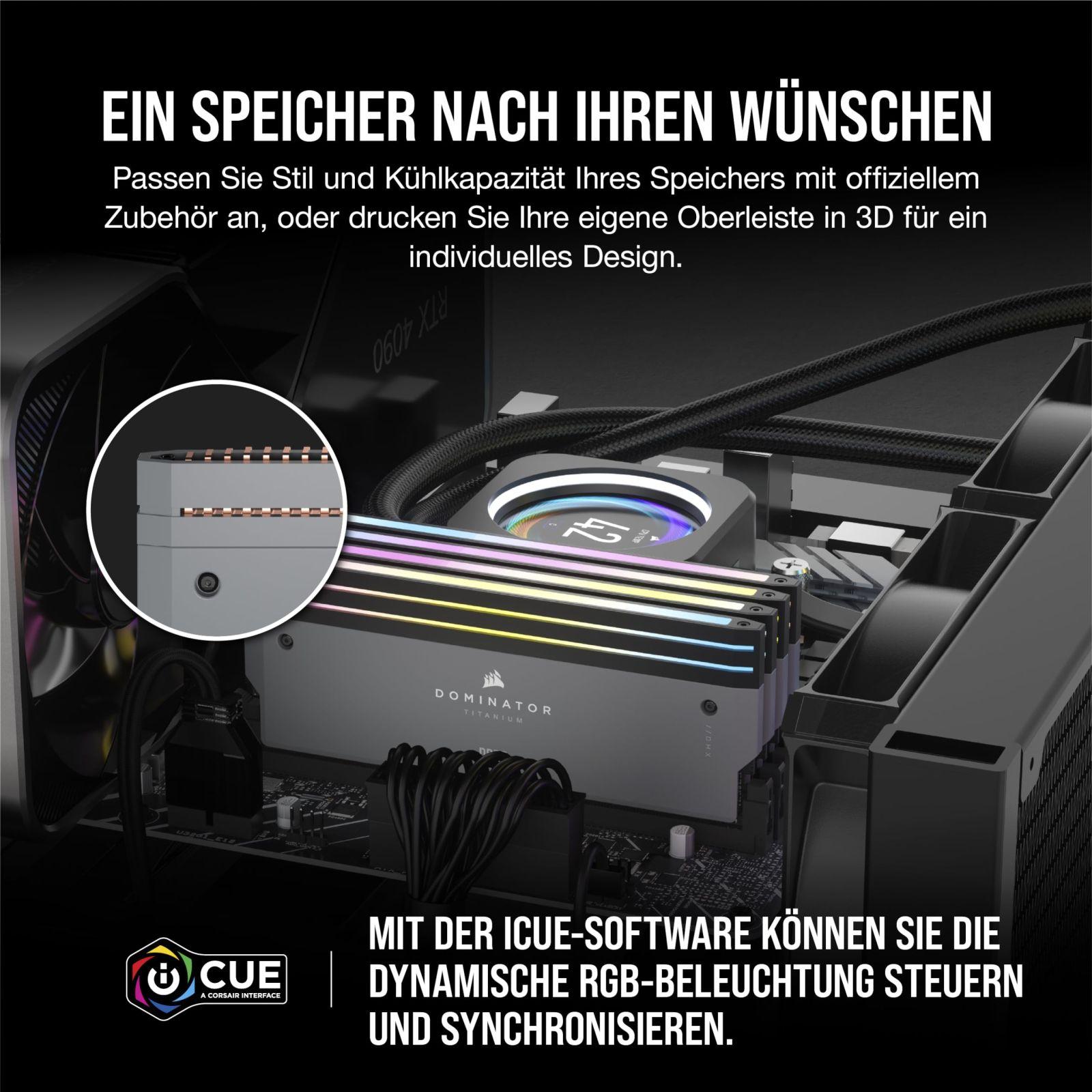 CORSAIR Dominator Titanium RGB DDR5 64GB (2x32GB) DDR5 6000MHz CL30 AMD Expo Intel XMP iCUE Ühilduv Arvutimälu – Hall (CMP64GX5M2B6000Z30) – kasutusnäide