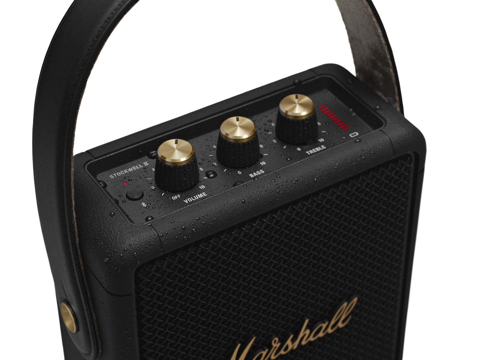 Marshall Stockwell II kaasaskantav Bluetooth-kõlar – Must ja Messing – lisavaade