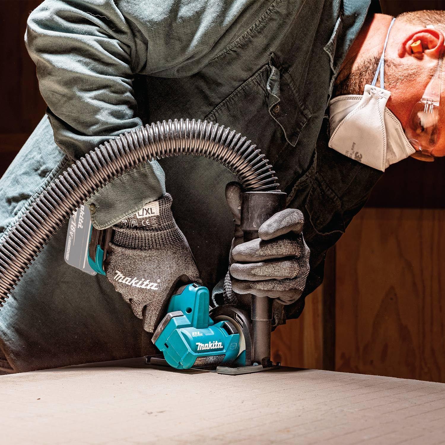 Makita DMC300Z juhtmeta nurgalihvija 18V (ilma aku ja laadijata) – kasutusnäide