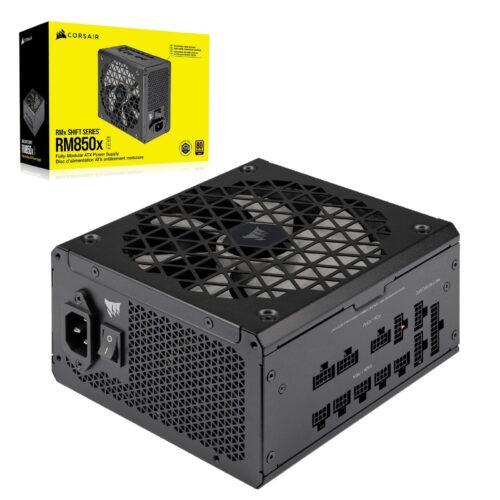 Corsair RM850x Shift täismodulaarne ATX-toiteplokk – modulaarne külgühendus