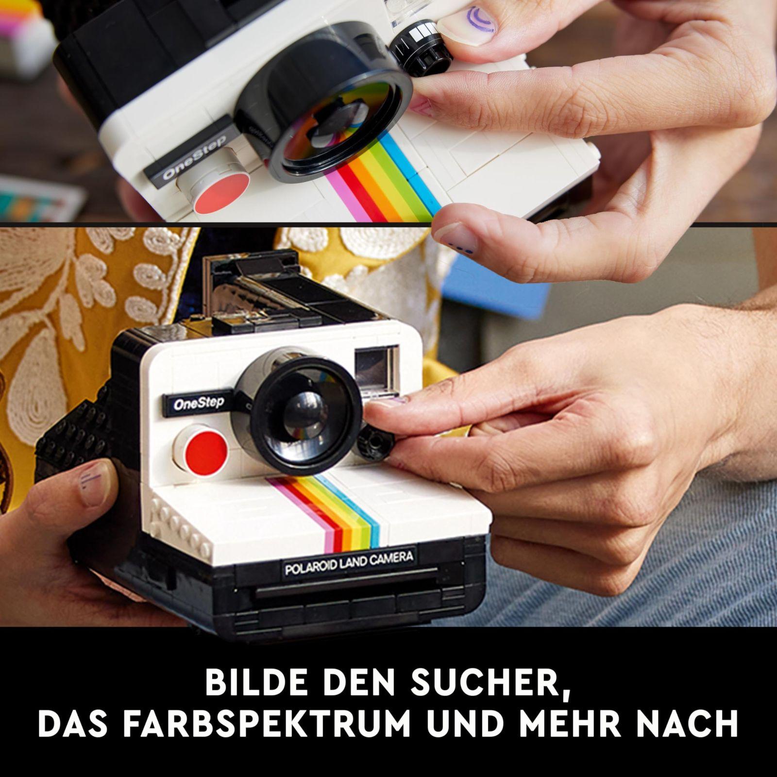 LEGO Ideas Polaroid OneStep SX-70 Kaamera Komplekt Täiskasvanutele, Autentsete Detailidega Kogumisobjekt, Loominguline Tegevus ja Fotograafia Kingitus Meestele, Naistele ja Teismelistele 21345 – lisavaade