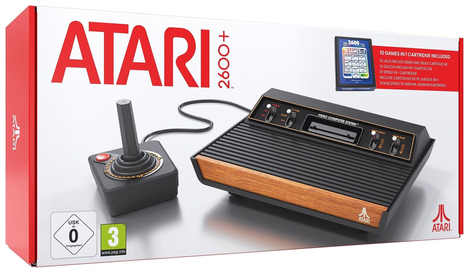 PLAION Atari 2600+ Klassikaline Mängukonsool – Must (Atari)