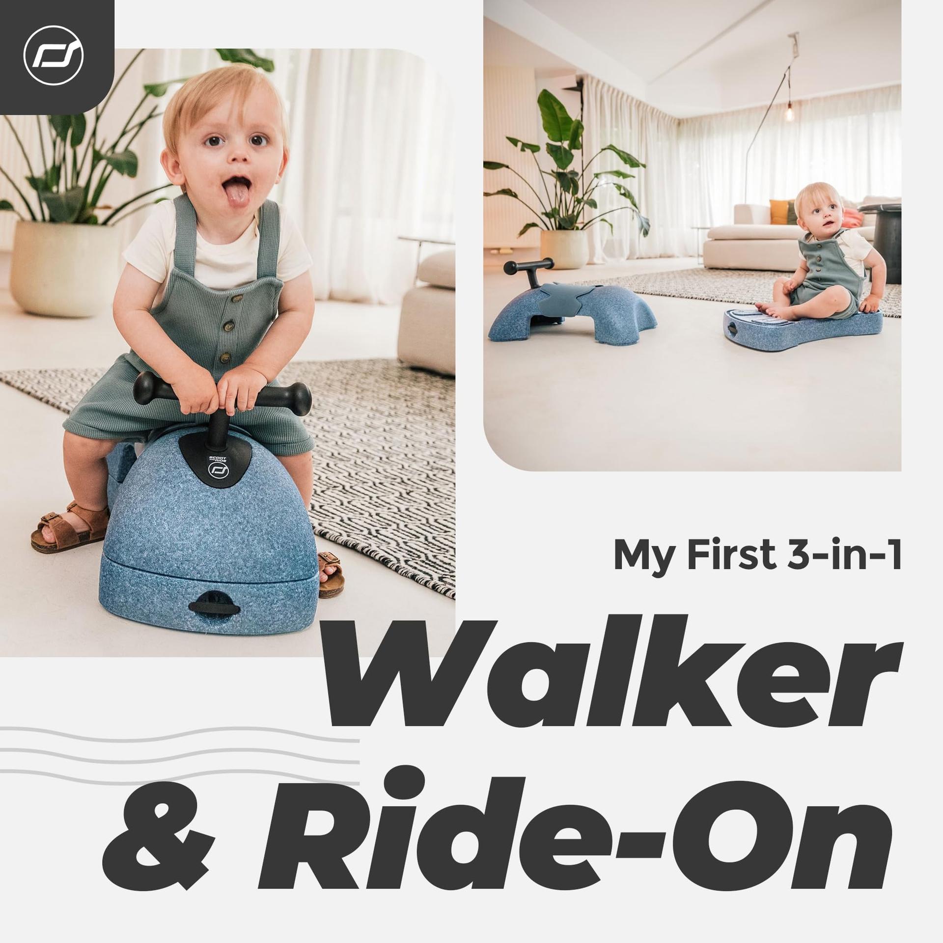 Scoot & Ride My First Rutscher – taaskasutatavast EPP-materjalist, PVC-vaba, BPA-vaba, värv: Steel, 96595 – detailne vaade