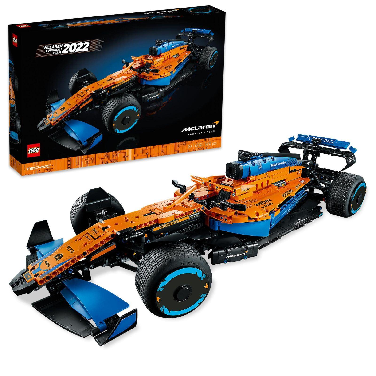 LEGO Technic McLaren Vormel 1 Võidusõiduauto, Komplekt Täiskasvanutele, 1 434-osaline F1-Motospordi Mudelikomplekt, Kingitus Meestele, Naistele, Kollektsionääridele ja Kodu Dekoratsiooniks 42141