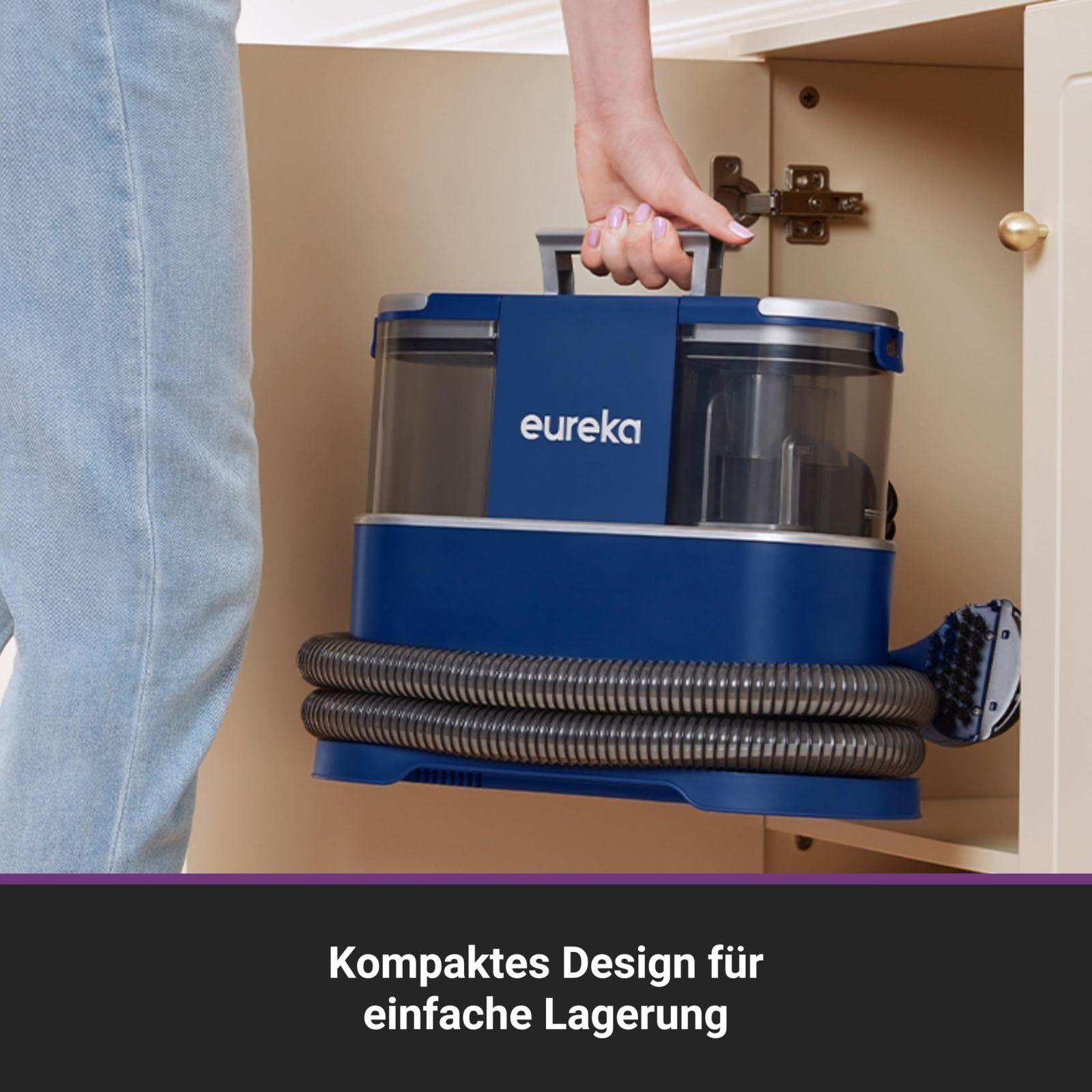 Eureka NEY100 pesutolmuimeja, vaibapuhastaja, polstripuhastaja | diivanile, vaipadele, polstrile, autole | märg-kuiv tolmuimeja tugeva imemisvõimsusega 12500 Pa, 82 dB, 1,5L suur veepaak puhastusvahendiga – pilt 9