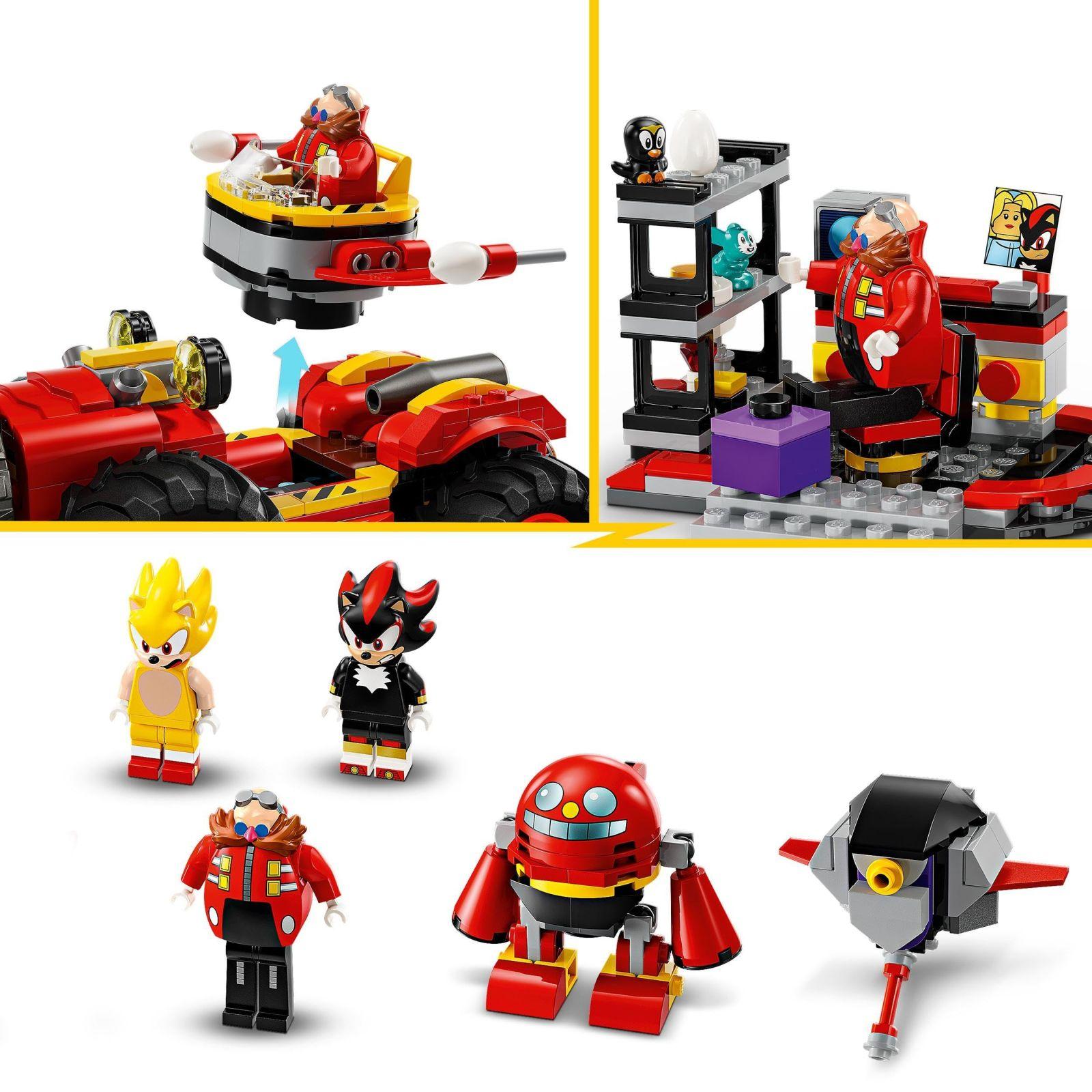 LEGO Sonic the Hedgehog Super Sonic vs. Egg Drillster – Seiklusmängukomplekt videomängu fännidele, kingitus lastele alates 8. eluaastast, komplekt Shadow ja Dr. Eggmaniga – kasutusnäide