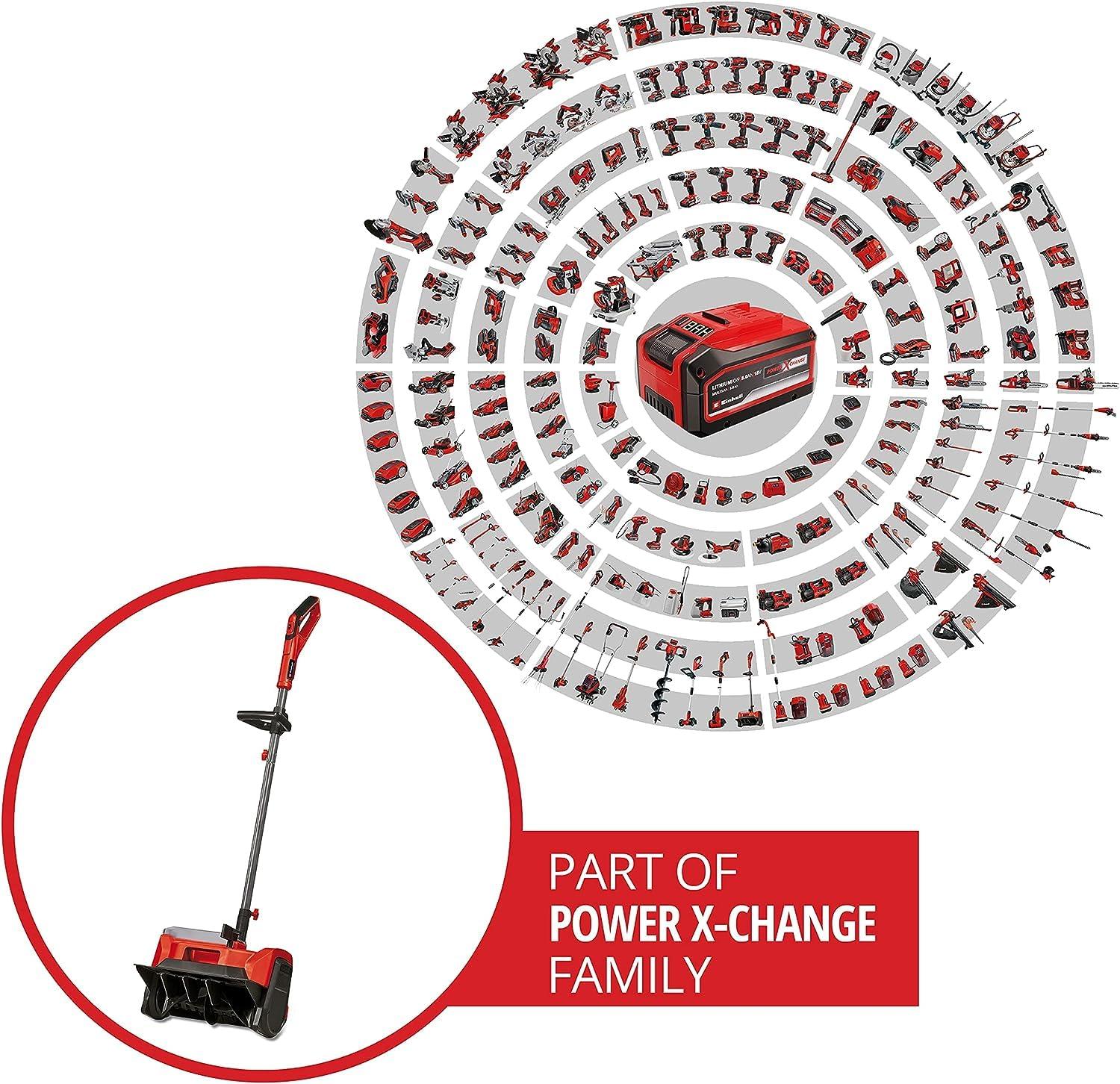 Einhell akuga lumepuhur GE-ST 36/40 Li E-Solo Power X-Change (Li-Ion, 36 V, töölaius 40 cm, max lume kõrgus 20 cm, ilma akude ja laadijateta) – detailne vaade
