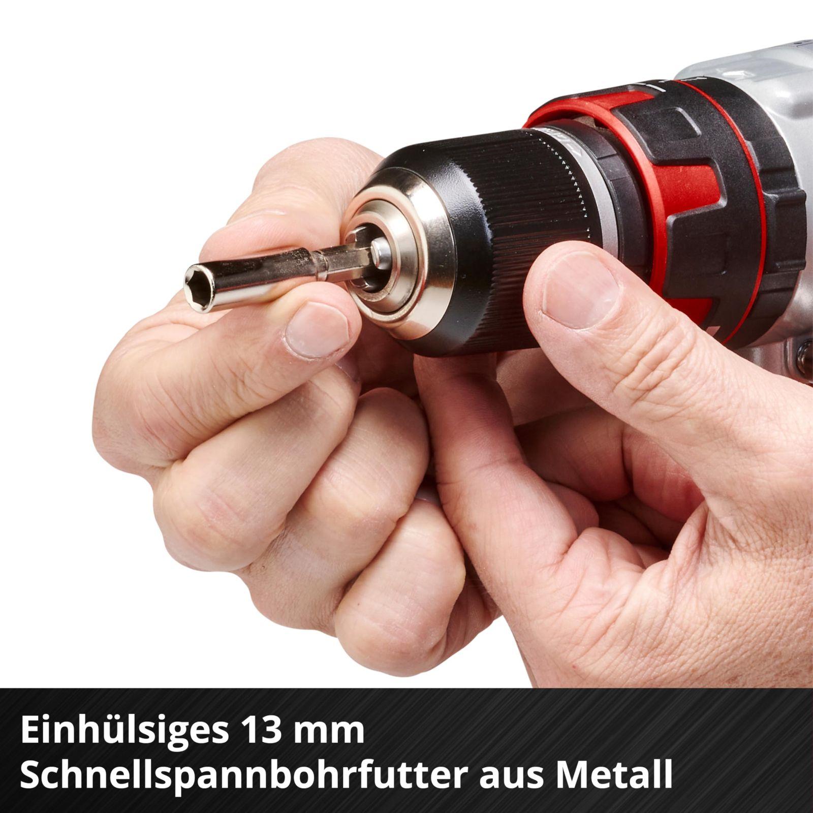 Einhell Professional akulööktrell TE-CD 18 Li-i BL Solo Power X-Change (18 V, löökfunktsioon, harjadeta, 60 Nm, 2-käiguline, 13 mm metallist padrun, LED-valgustus, ilma akuta) – pilt 6