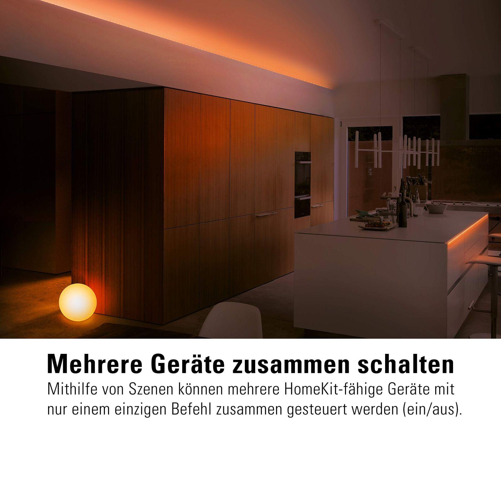 Eve Light Strip (Apple Home) – Nutikas LED-valgustusriba, 2 m, valge, RGB-värvid, 1800 lm, hämardatav, isekleepuv, ei vaja silda, WiFi, rakenduse juhtimine – pilt 7